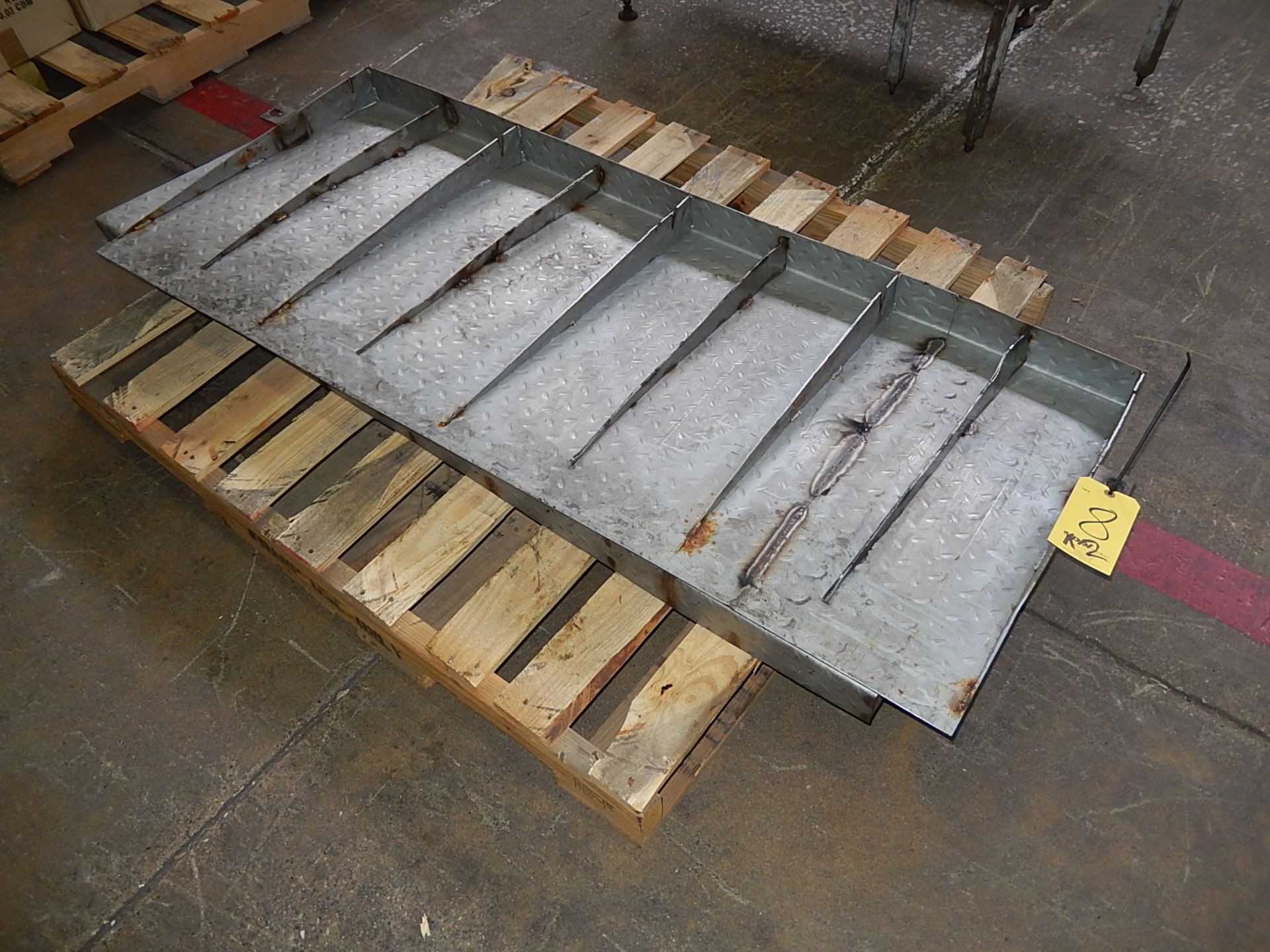 LOT: (2) Stainless Steel Ramps, 60 in. x 25 in. x 3 in. High