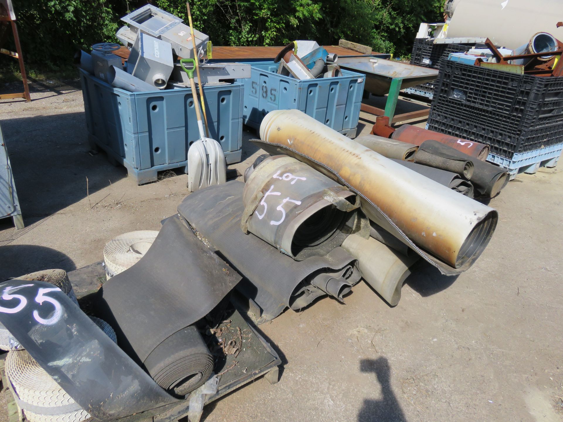 LOT: Assorted Conveyor Belting, Misc. Sizes on (4) Pallets (Euclid, OH)