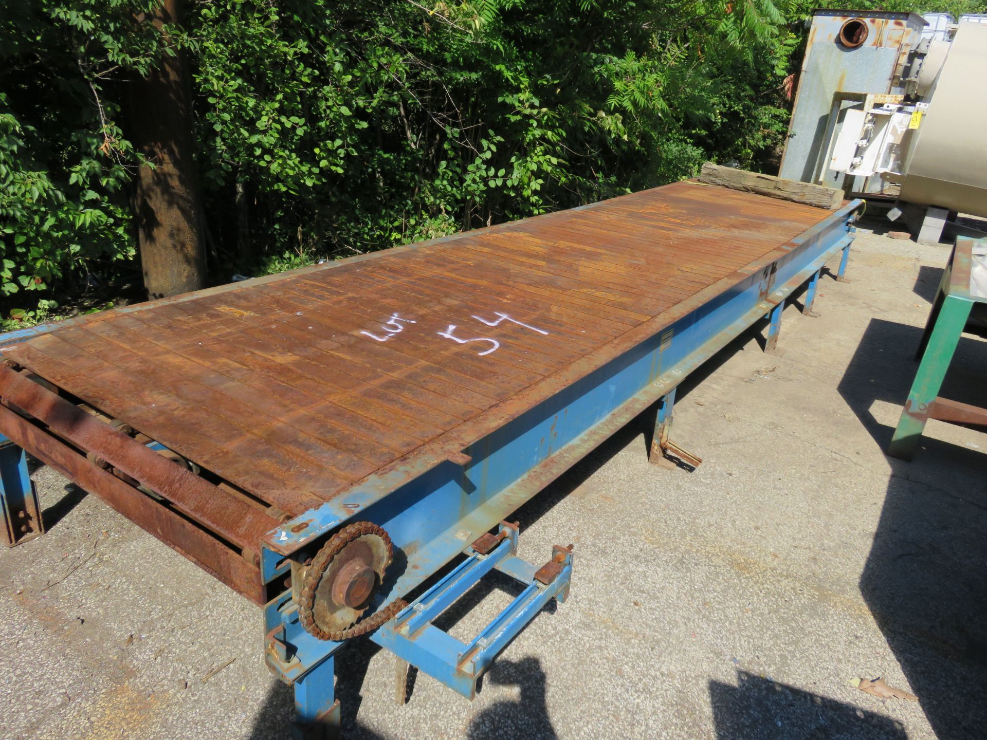 20 ft. x 48 in. Steel Slat Chain Conveyor (Euclid, OH)