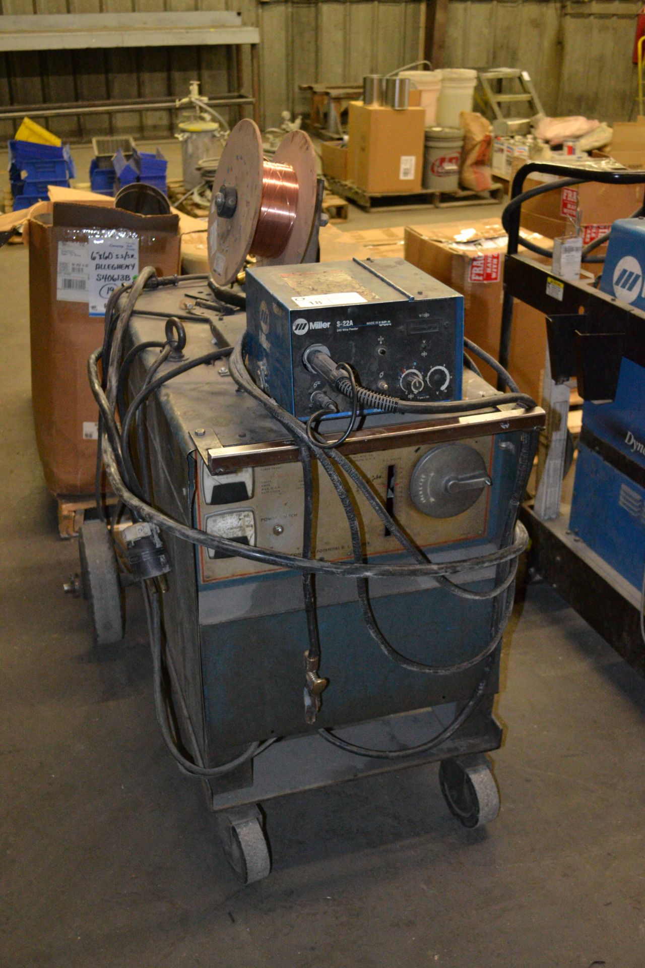 Millermatic welder,  model CP-250TS with Miller S-22a wire feeder