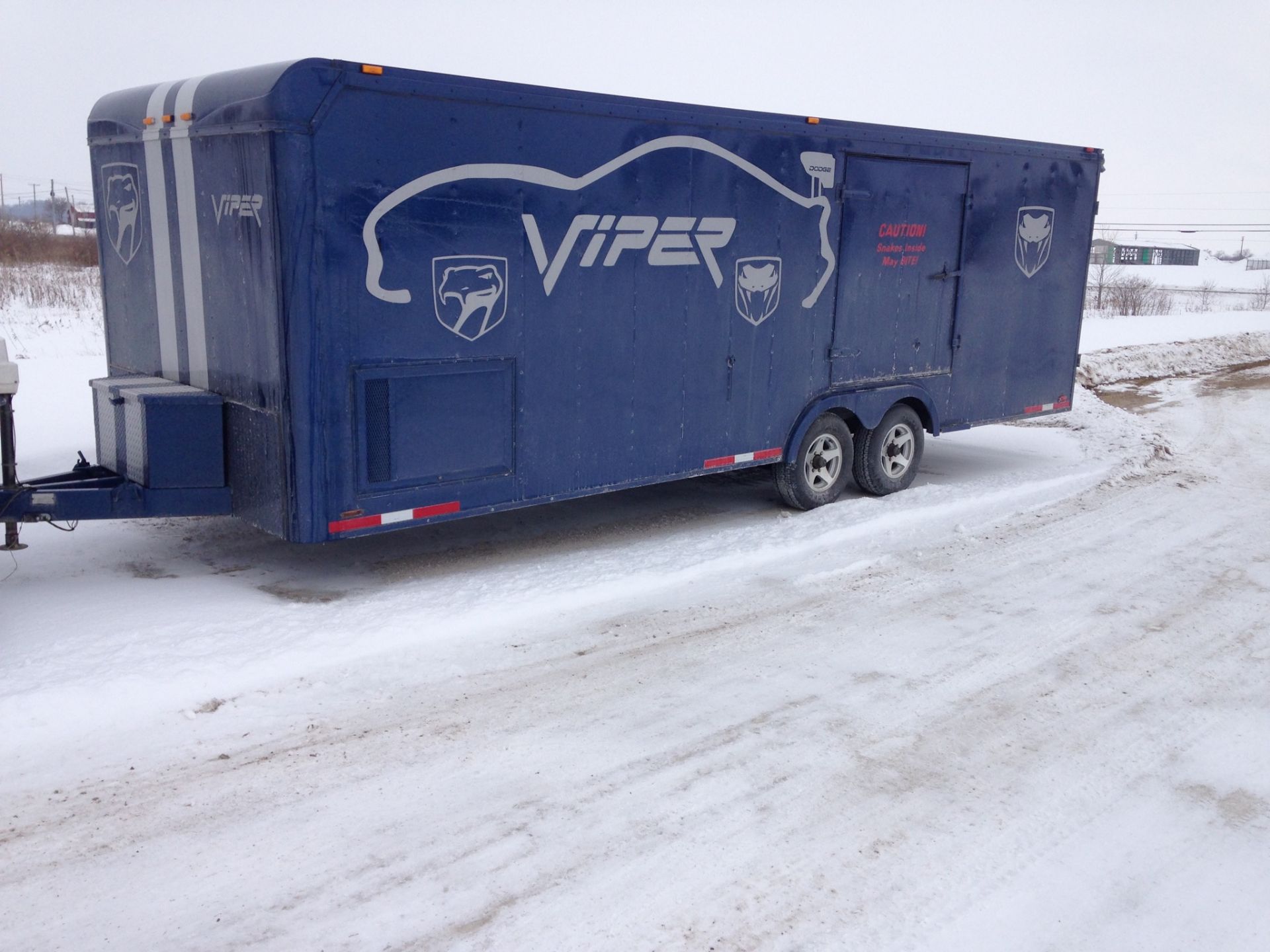 1997 U.S Cargo Trailer, model - PC824TA, tandem axle, rear door, (2) side doors,  storage box, Viper