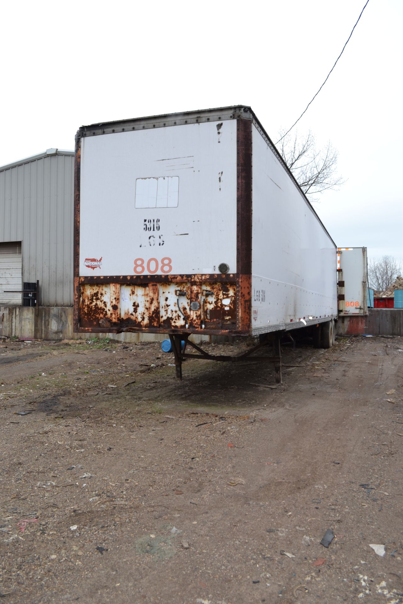 Wabash 53' enclosed cargo trailer, no title, fleet # 808 Ohio EPA Comment -  Any waste inside the