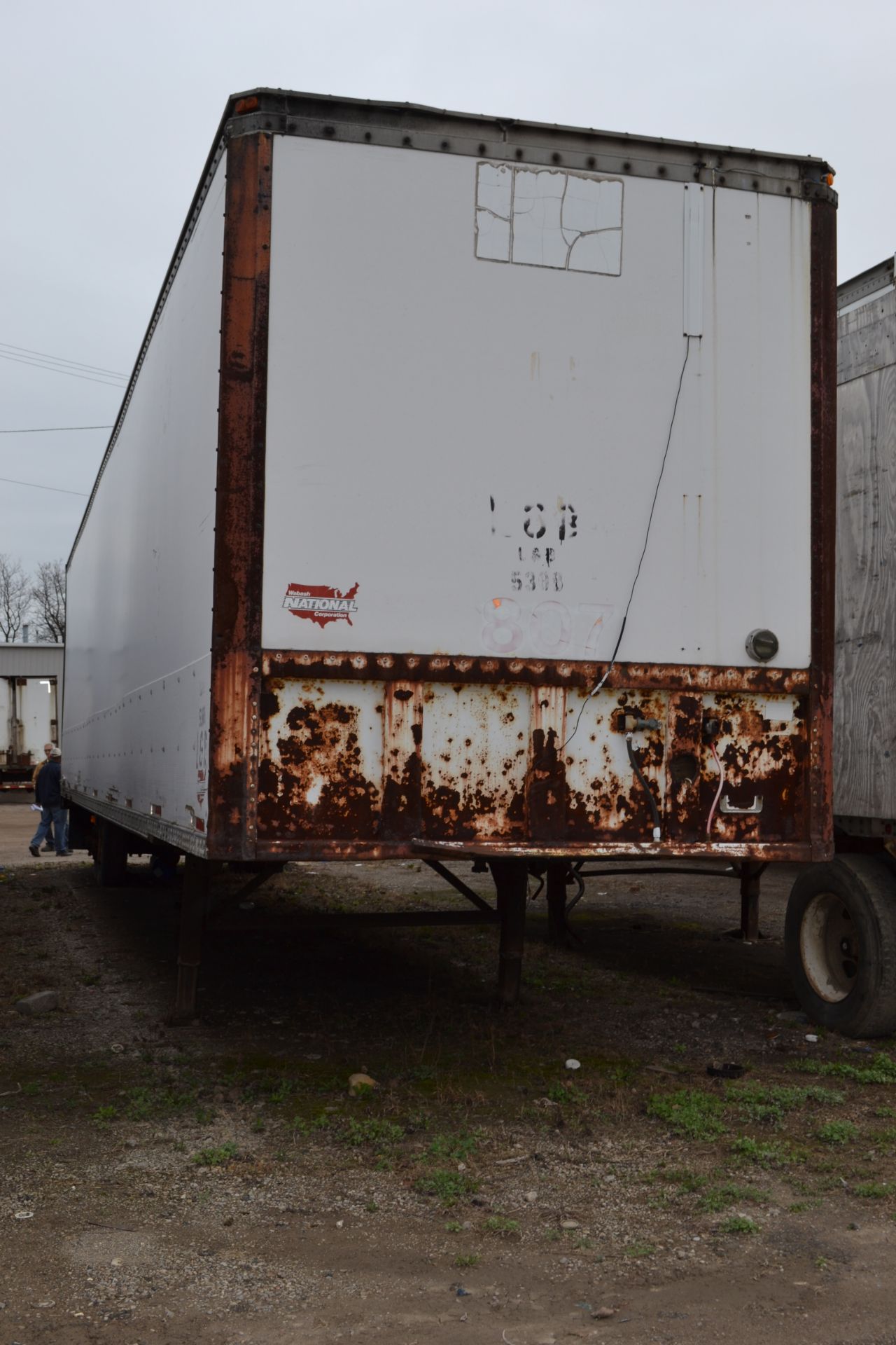 Wabash National 53' enclosed cargo trailer, fleet # 807 Ohio EPA Comment - Any waste inside the
