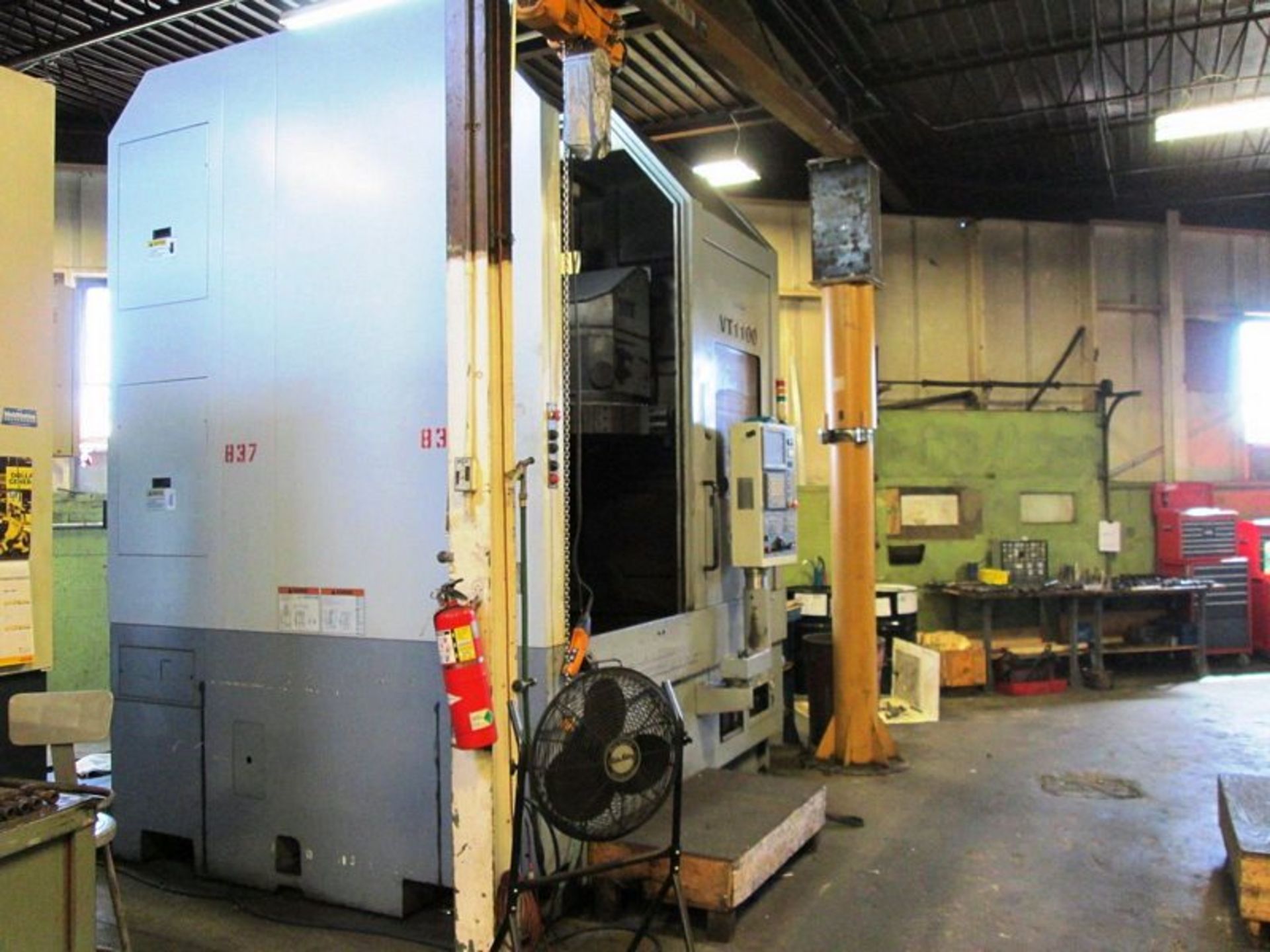 40" Doosan Model VT1100 CNC 2-Axis Vertical Turning Center, S/N LVZ1021, New 2007 - Image 3 of 9