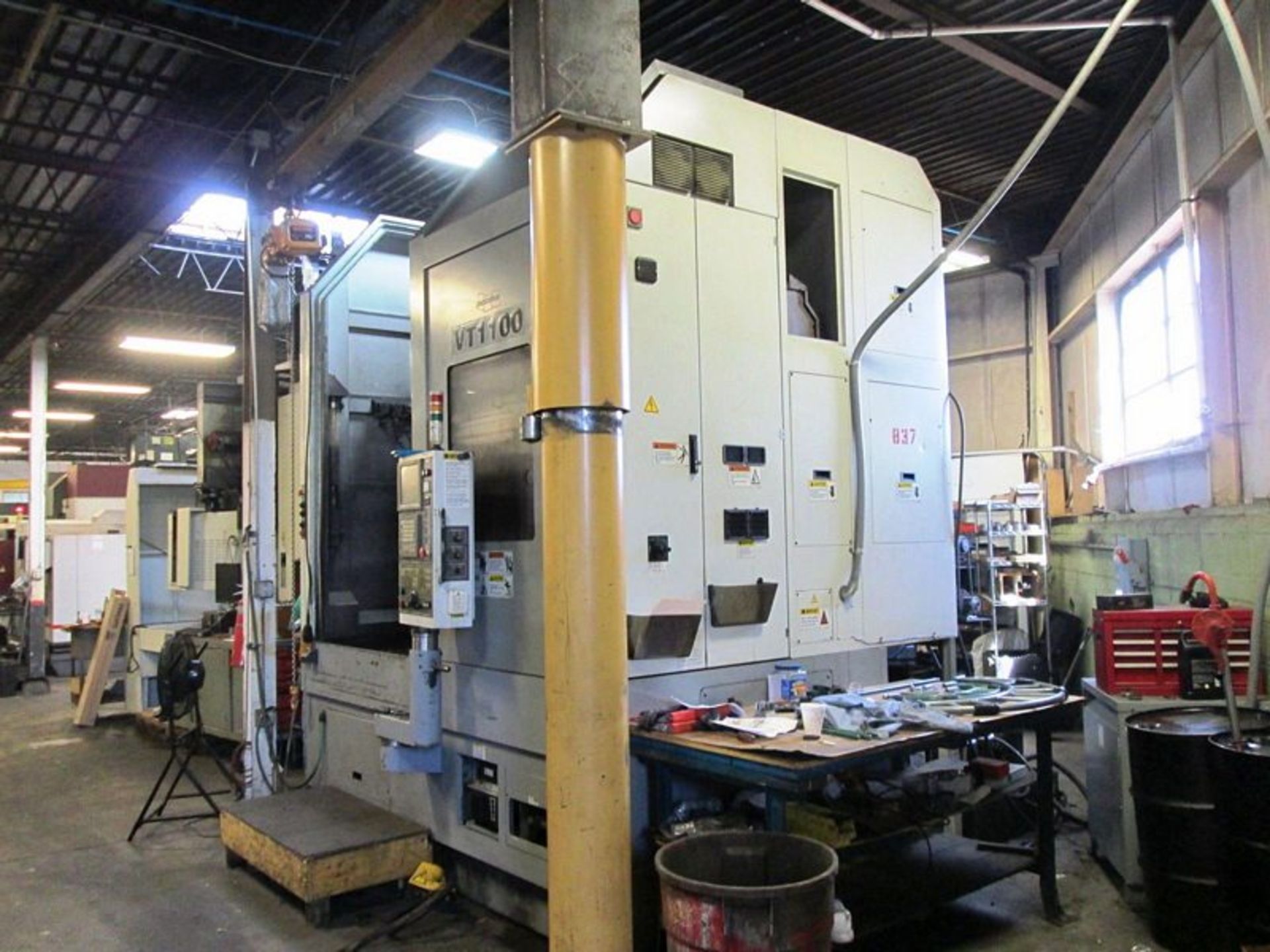 40" Doosan Model VT1100 CNC 2-Axis Vertical Turning Center, S/N LVZ1021, New 2007