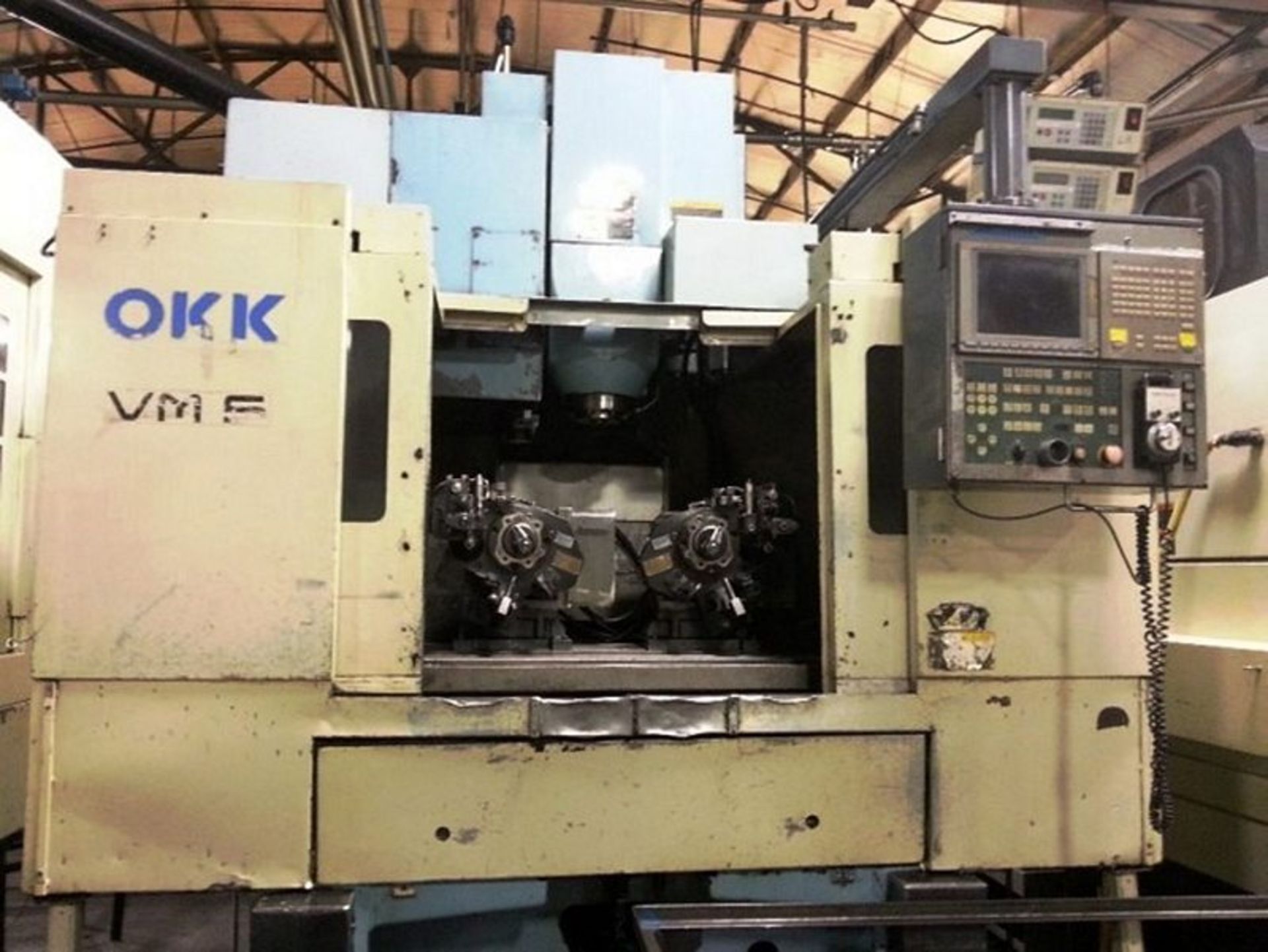 OKK Model VM5-II CNC 3-Axis 40 Taper Vertical machining Center, S/N 111, New 1997 - Image 2 of 7