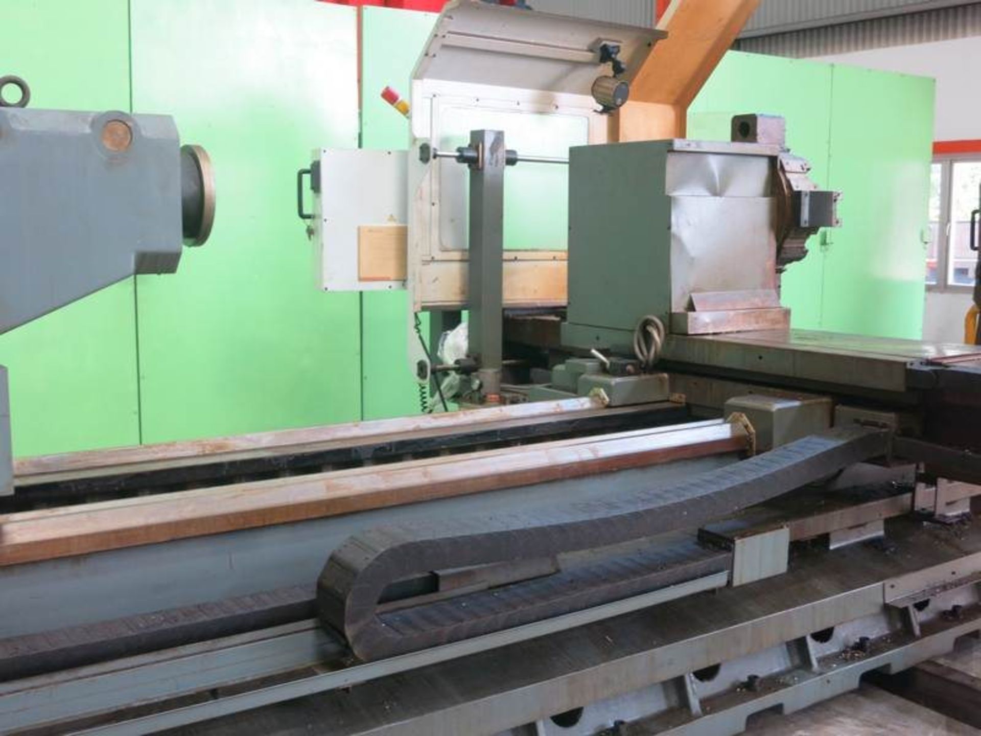 50"X163" CNC TAKANG LD50X4150 HEAVY DUTY OIL FIELD CNC LATHE WITH 12" BORE, S/N P500710007, NEW 2007 - Image 4 of 16