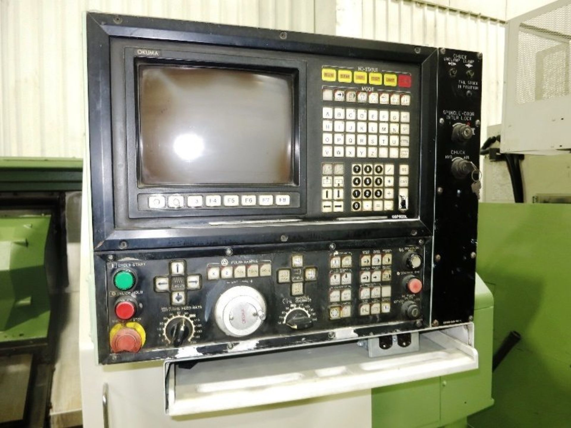 14" X 50" OKUMA MODEL LB25-2SC-1250 2-AXIS CNC TURNING CENTER, S/N 0202-0656, NEW 1990 - Image 2 of 8