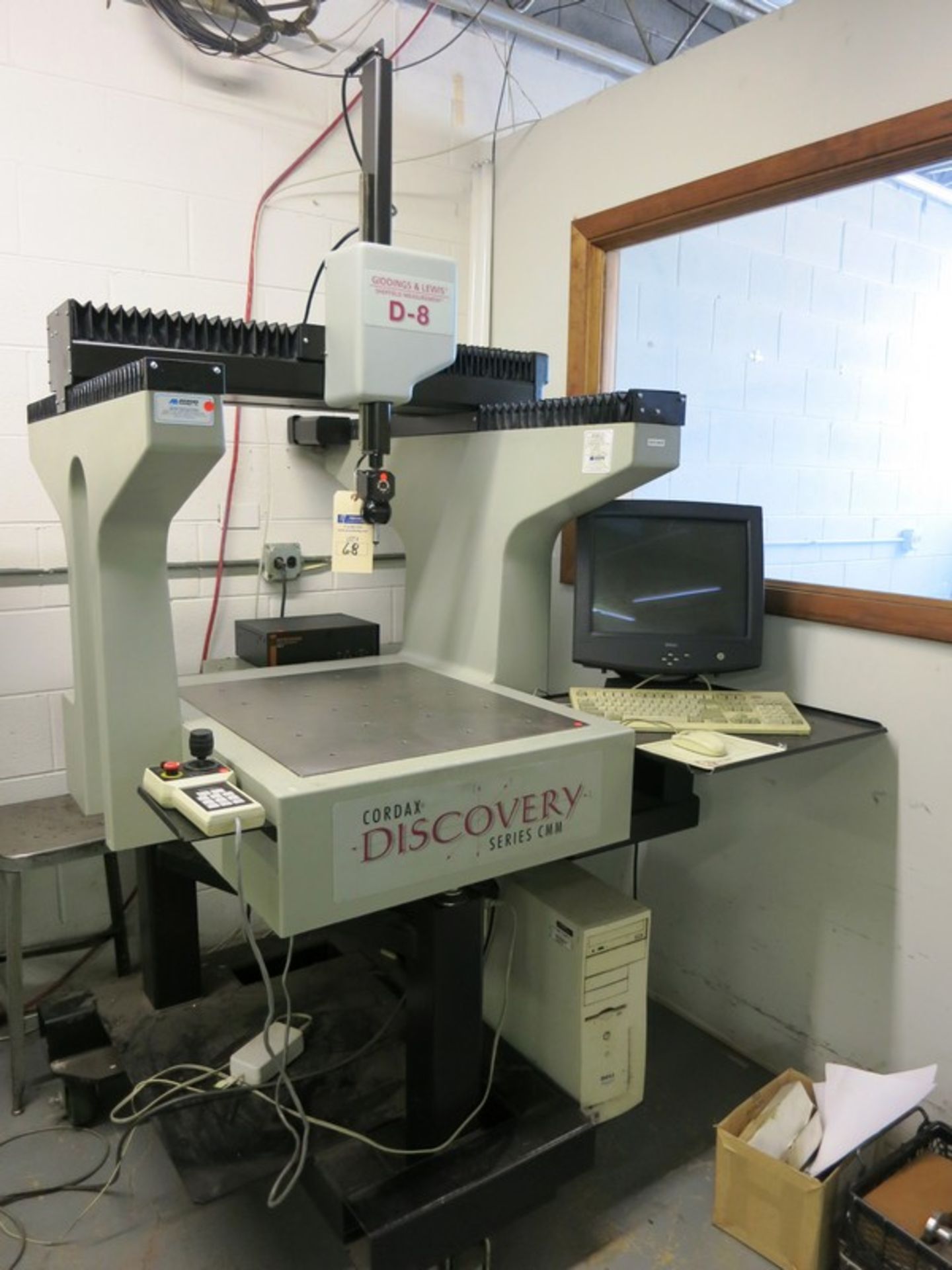 Giddings and Lewis Sheffield Measurement Model D-8 Coordinate Measuring Machine, S/N P-0402-0999