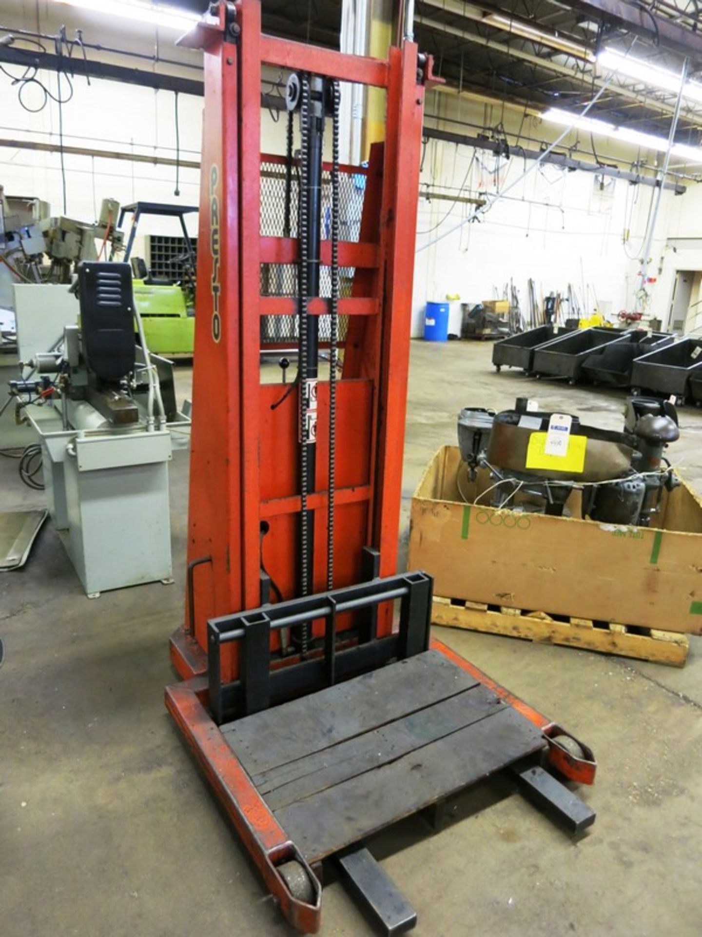 1,500 lbs. Presto Electric Pallet Jack Model BT8107-1500, S/N 64731