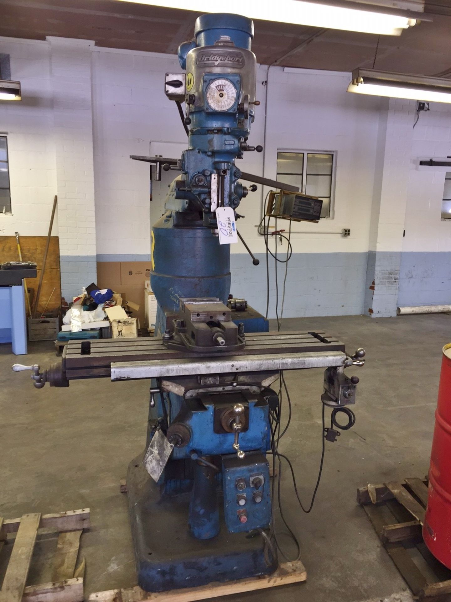 Bridgeport 1-1/2 HP Vertical Milling Machine