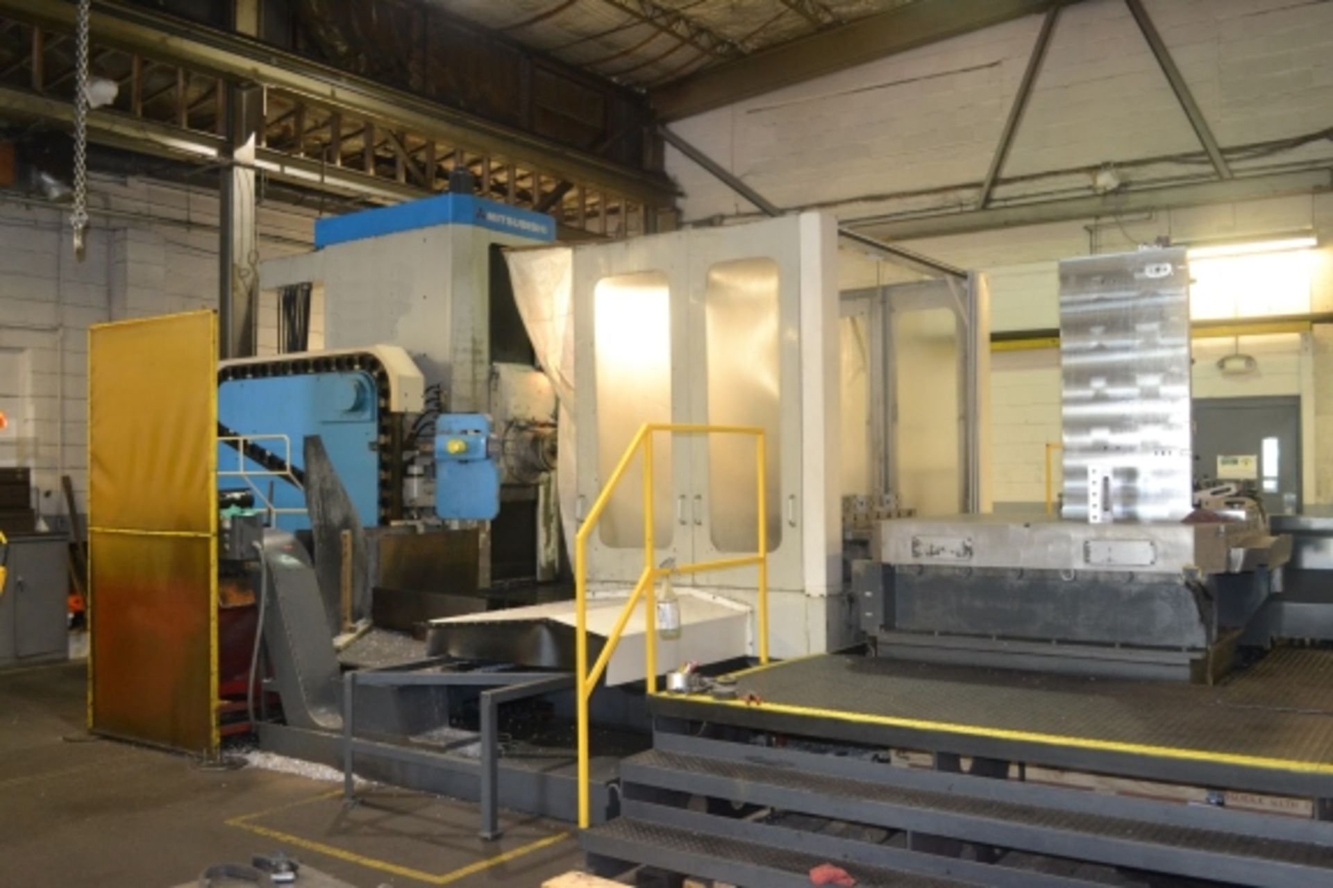 4.33" Mitsubishi MHT 11/1416 CNC Table Type Horizontal Boring Mill with Pallet Shuttle