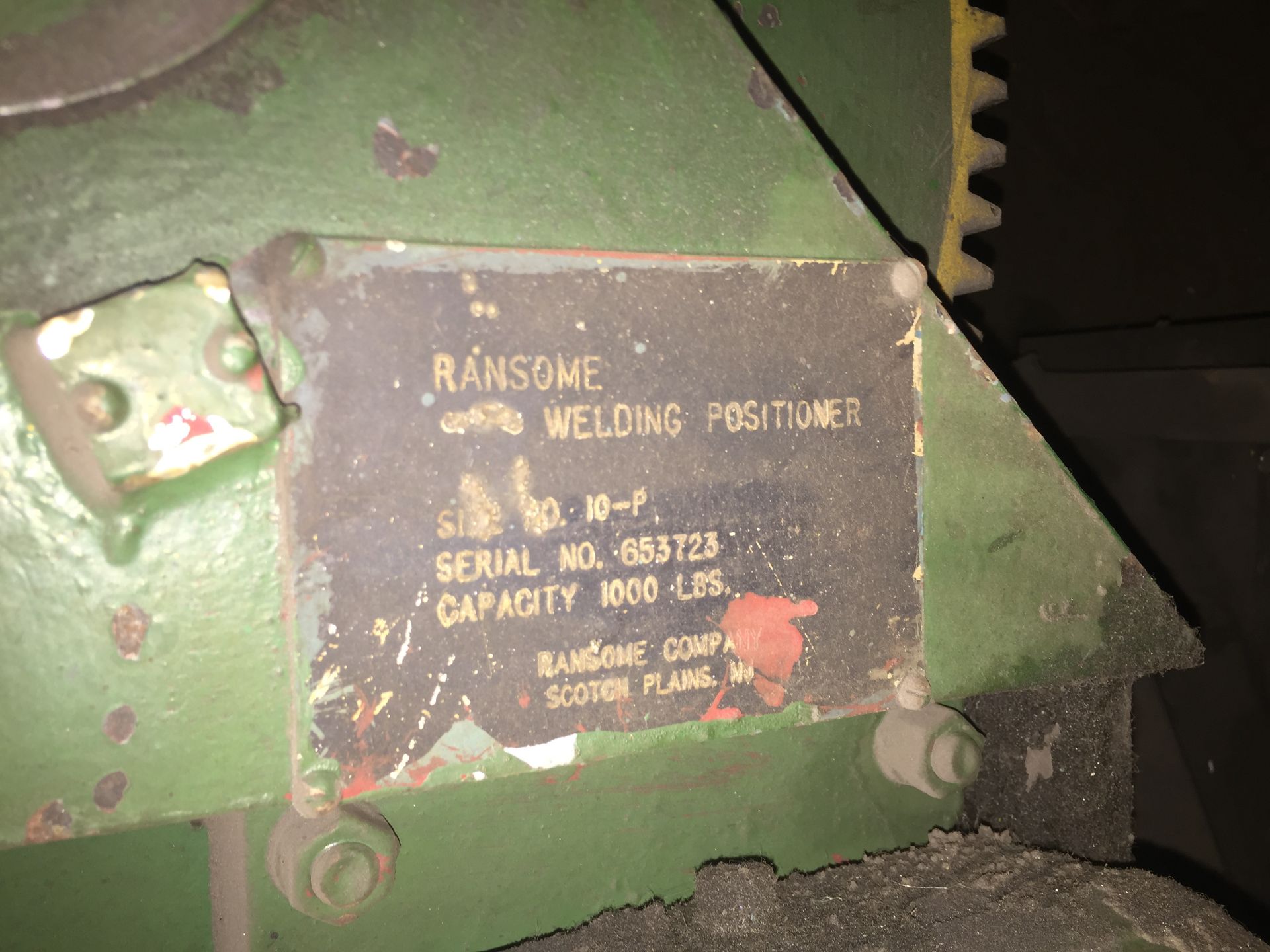 Ransome Model 10-P Welding Positioner, 30" Table - Image 6 of 6