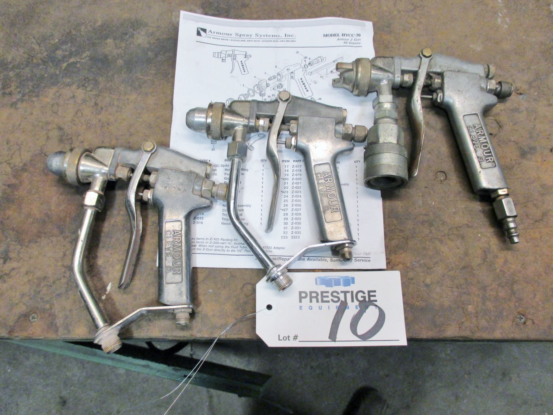 ARMOUR SPRAY SYSTEMS , MODEL HVCC-70 , SPRAY GUN