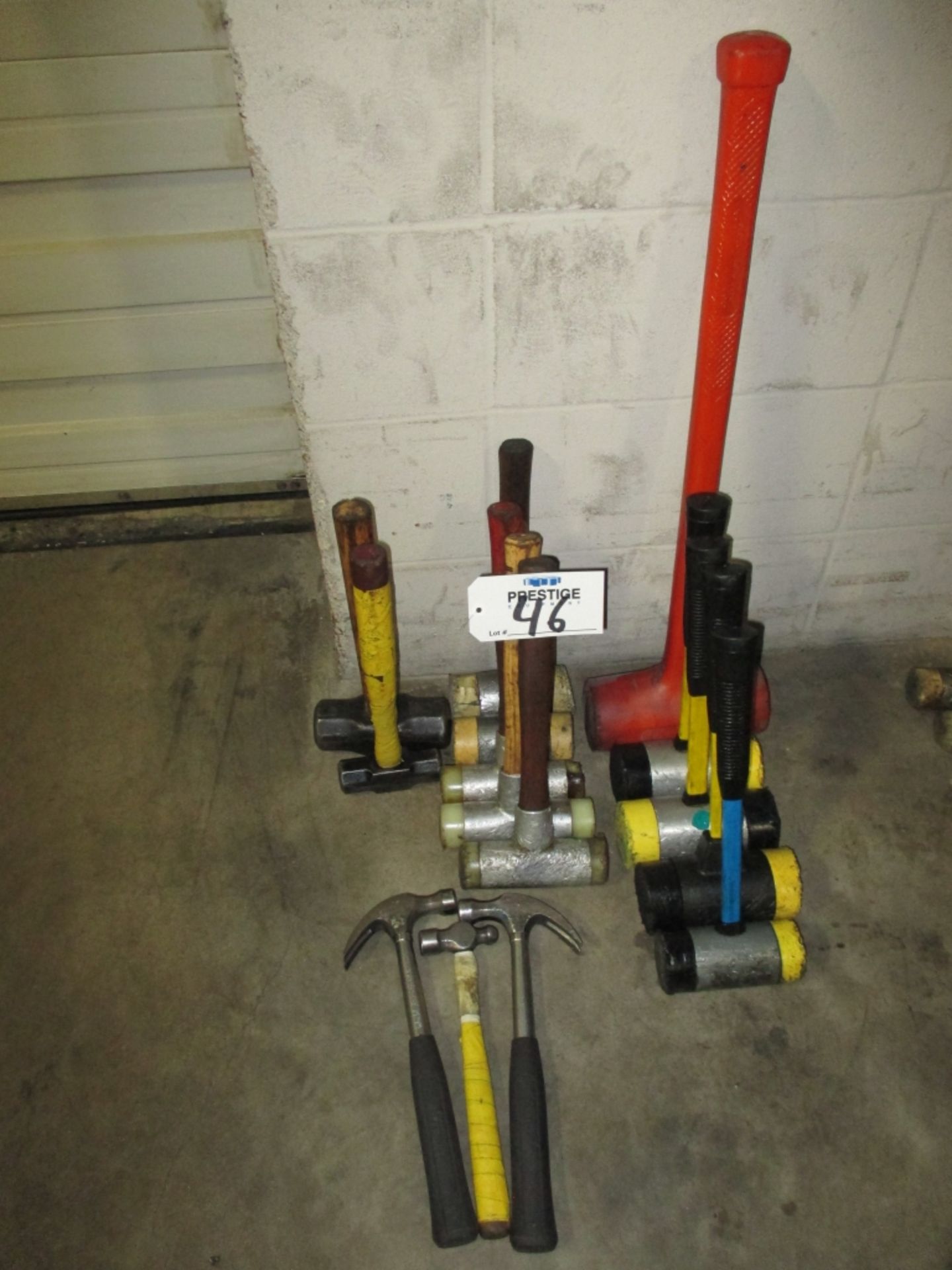 (15) ASSORTED HAMMERS, (15) IN SET 2LB SLEDGEHAMMERS AND DEAD BLOW HAMMERS