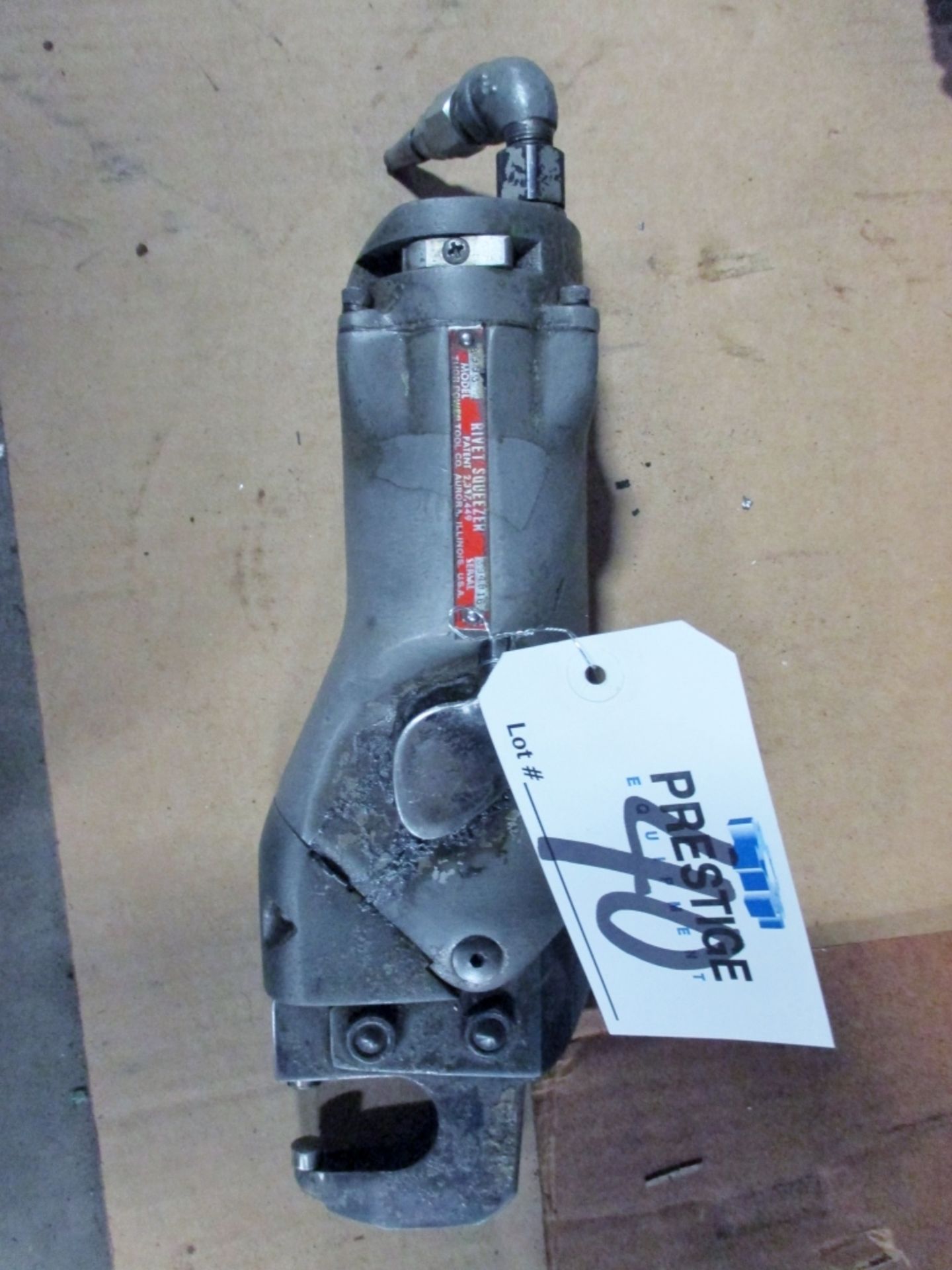 THOR POWER TOOL MODEL 8993 RIVET GUN, 3/8 HEAD CAP , C-YOKE JAW, 2" REACH