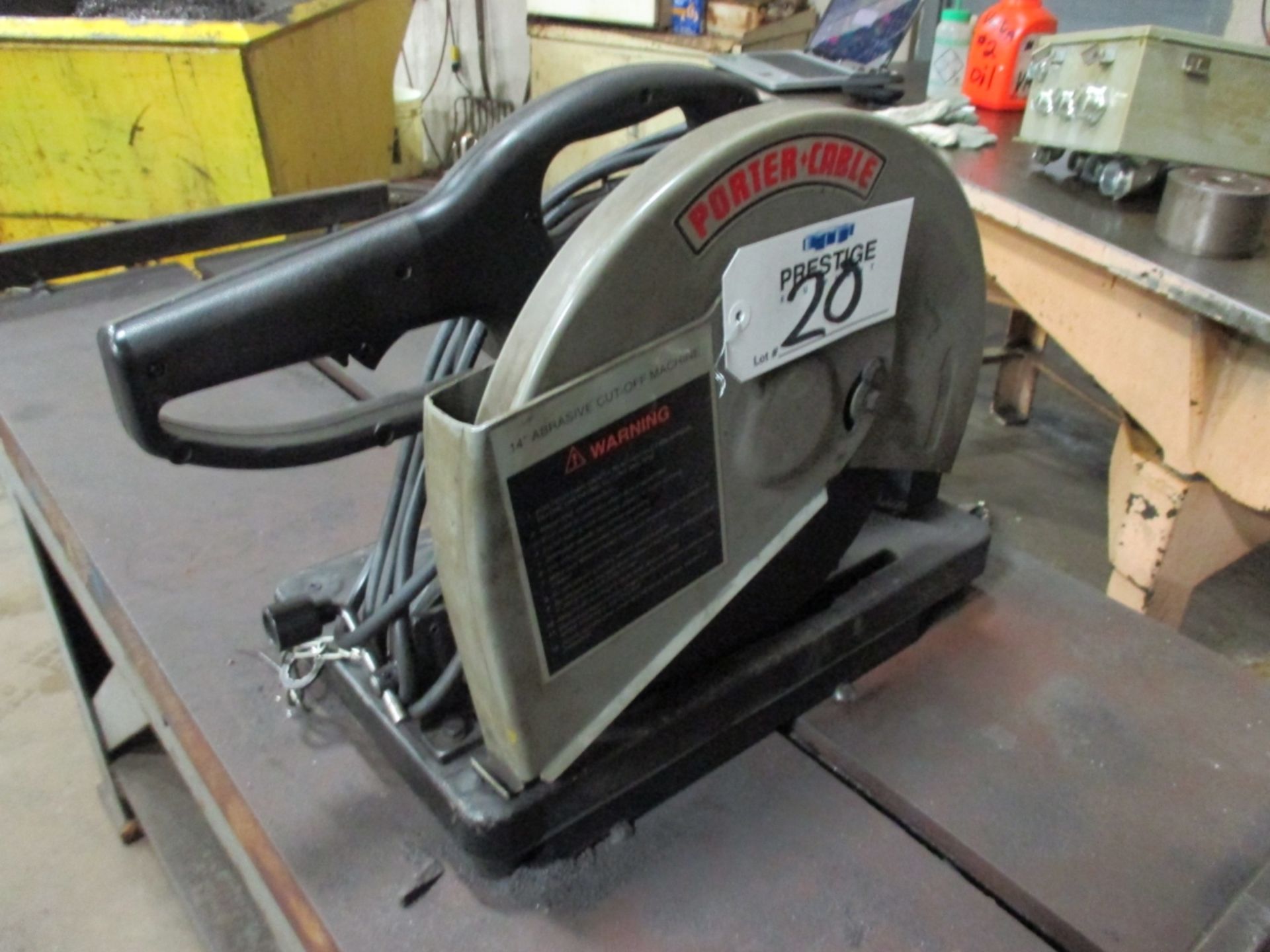 14" PORTER CABLE MODEL 1400  CHOP SAW, 14" ABRASIVE BLADE ,120 VOLT, SN 043674