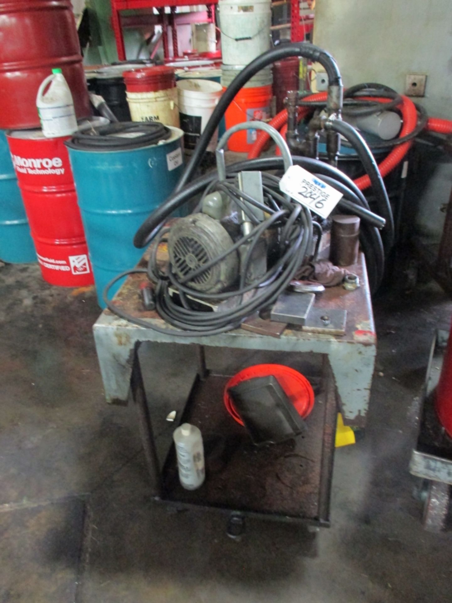 ELECTRIC PUMP, 3/4 HP EMERSON ELECTRIC MOTOR ON CART