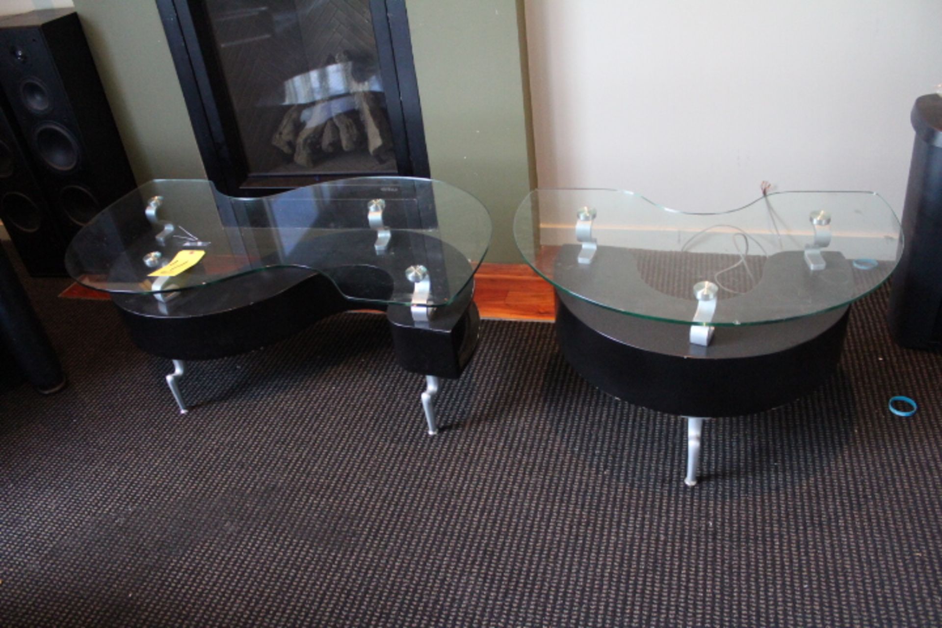 2-GLASS TOP TABLES