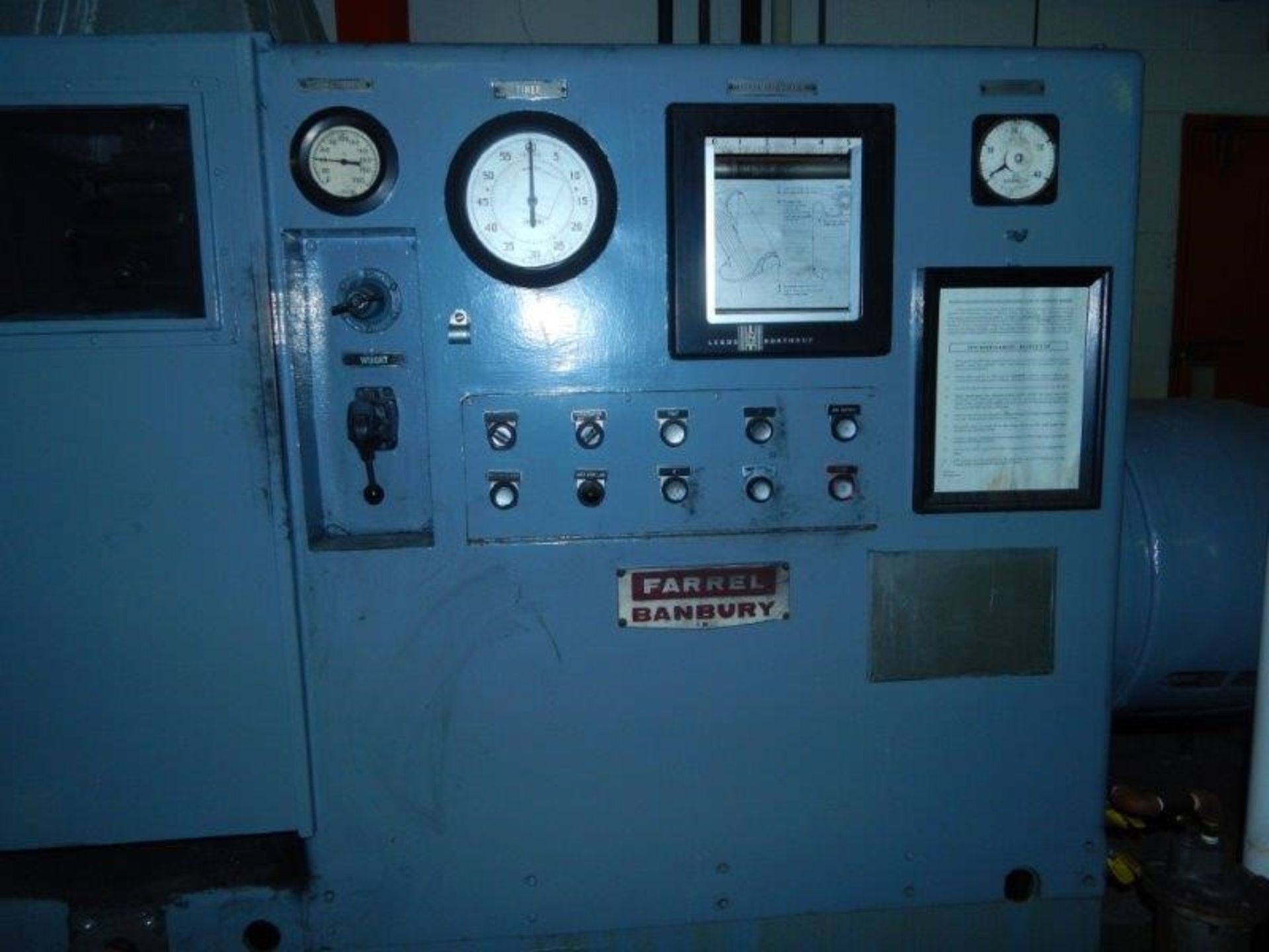 (1) FARREL BANBURY MIXER, MODEL BR, S/N 59A36T3, 4 SPEED MOTOR, 25/17/12/8 HP, 230 VOLT, 77 RPM. - Image 4 of 9