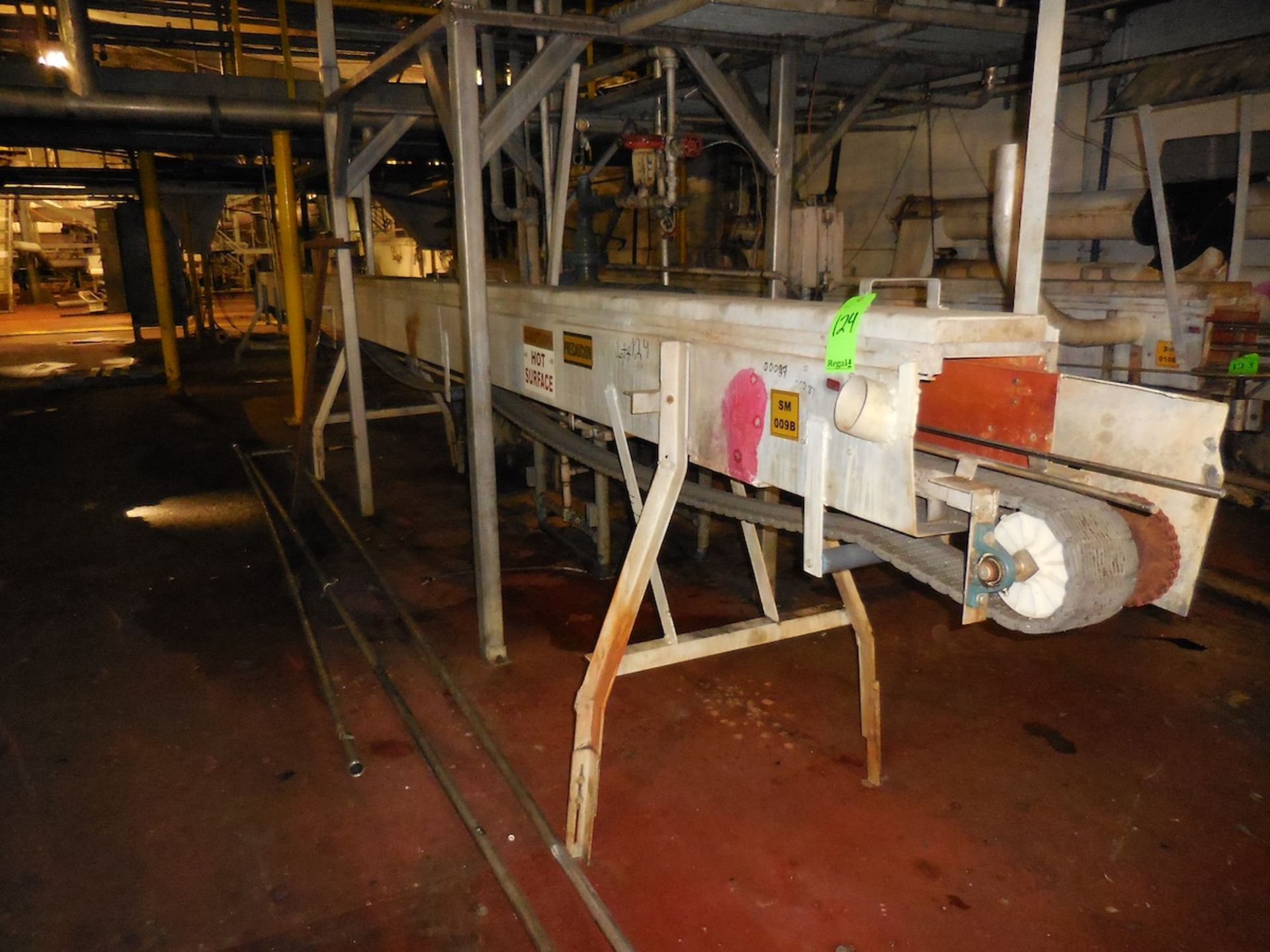 S.S. Steam Box Can Conveyor Located in: New Iberia,LA