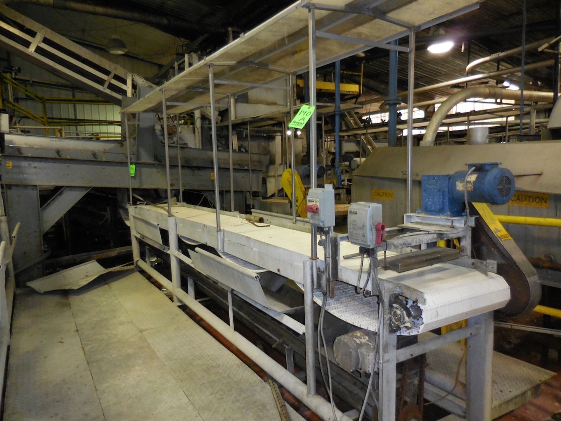 S.S.Product Sorting Conveyor 14' x 30" Located in: New Iberia,LA