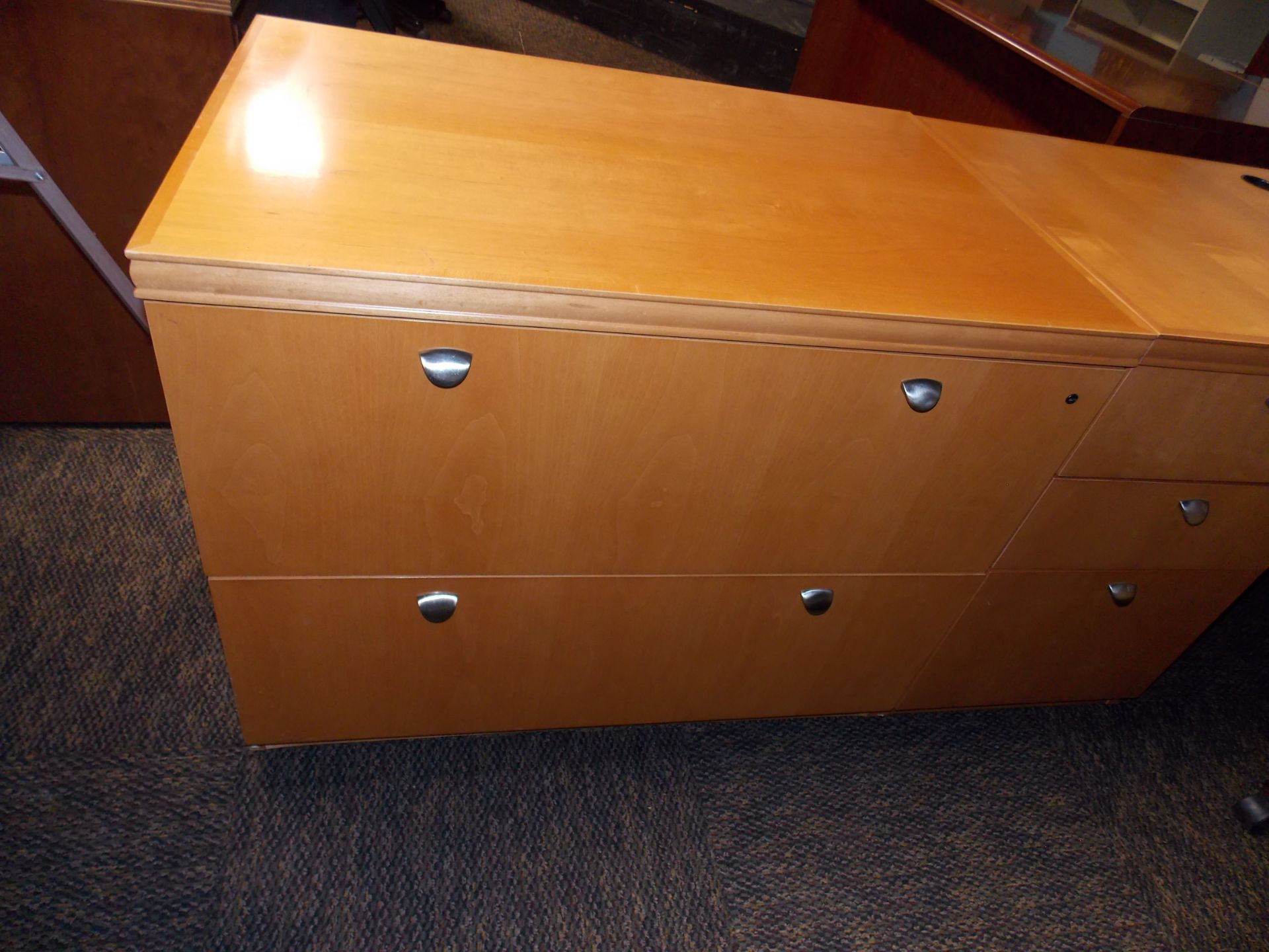 KIMBALL 2 DRAWER LEGAL OR LETTER SIZE LATERAL FILE CABINET MATCHING THE CORNER DESK - CHOICE OF 2