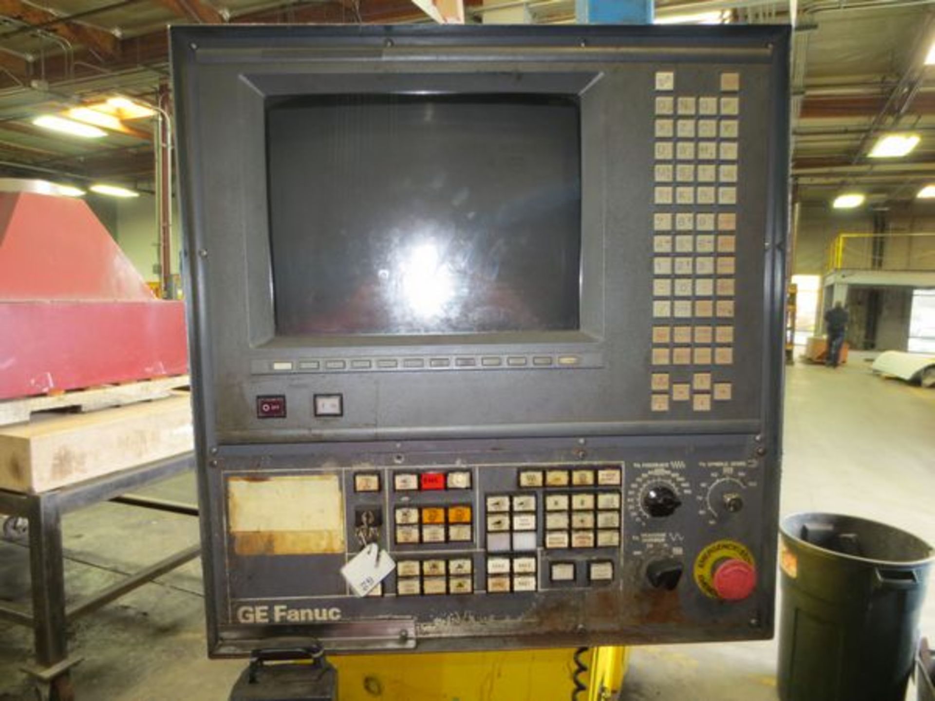 Okuma LN60 CNC Turret Lathe S# 0021- GE Fanuc Controls-$ Post Hydraulic Turret Tool Holder-11.25" - Image 3 of 6