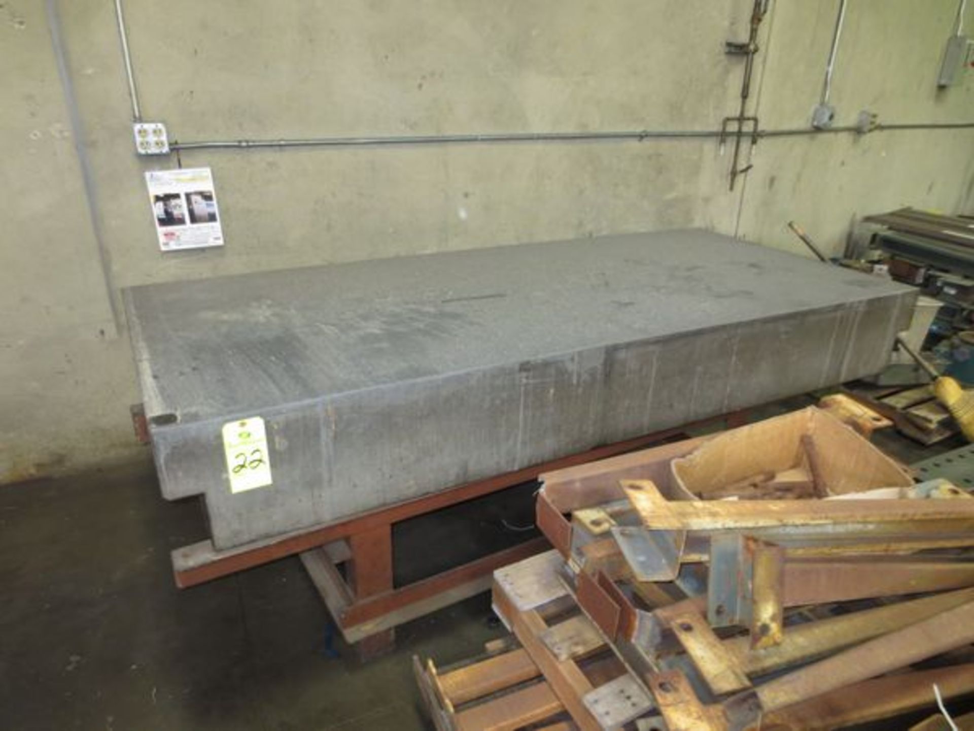 Granite Table 8ft x 3.5ft x 6.5in.