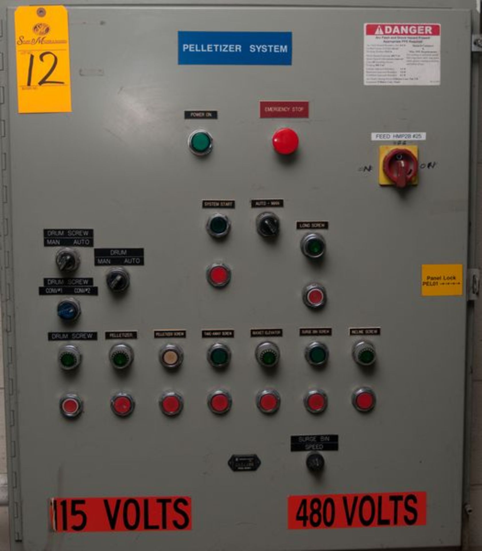 PELLETIZER SYSTEM CONTROL PANEL (L531)