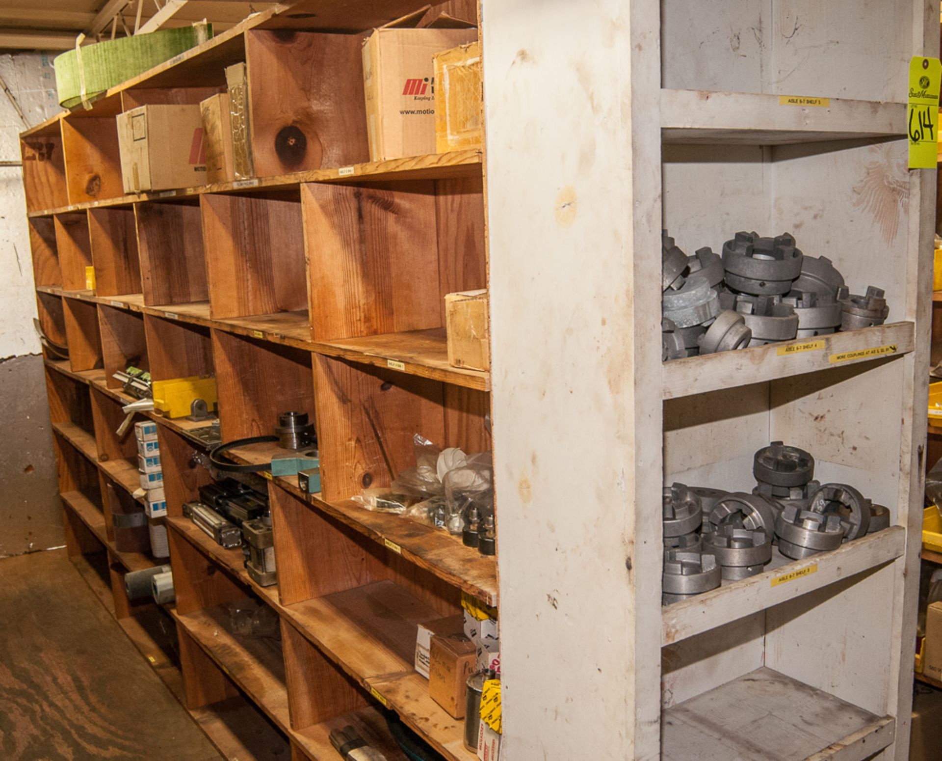 Contents of double sided shelf with end cap, assorted electrical, bolts, parts - Image 3 of 3