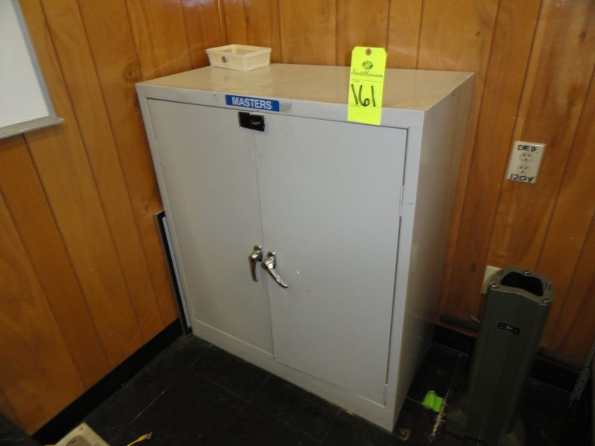 Two door metal cabinet