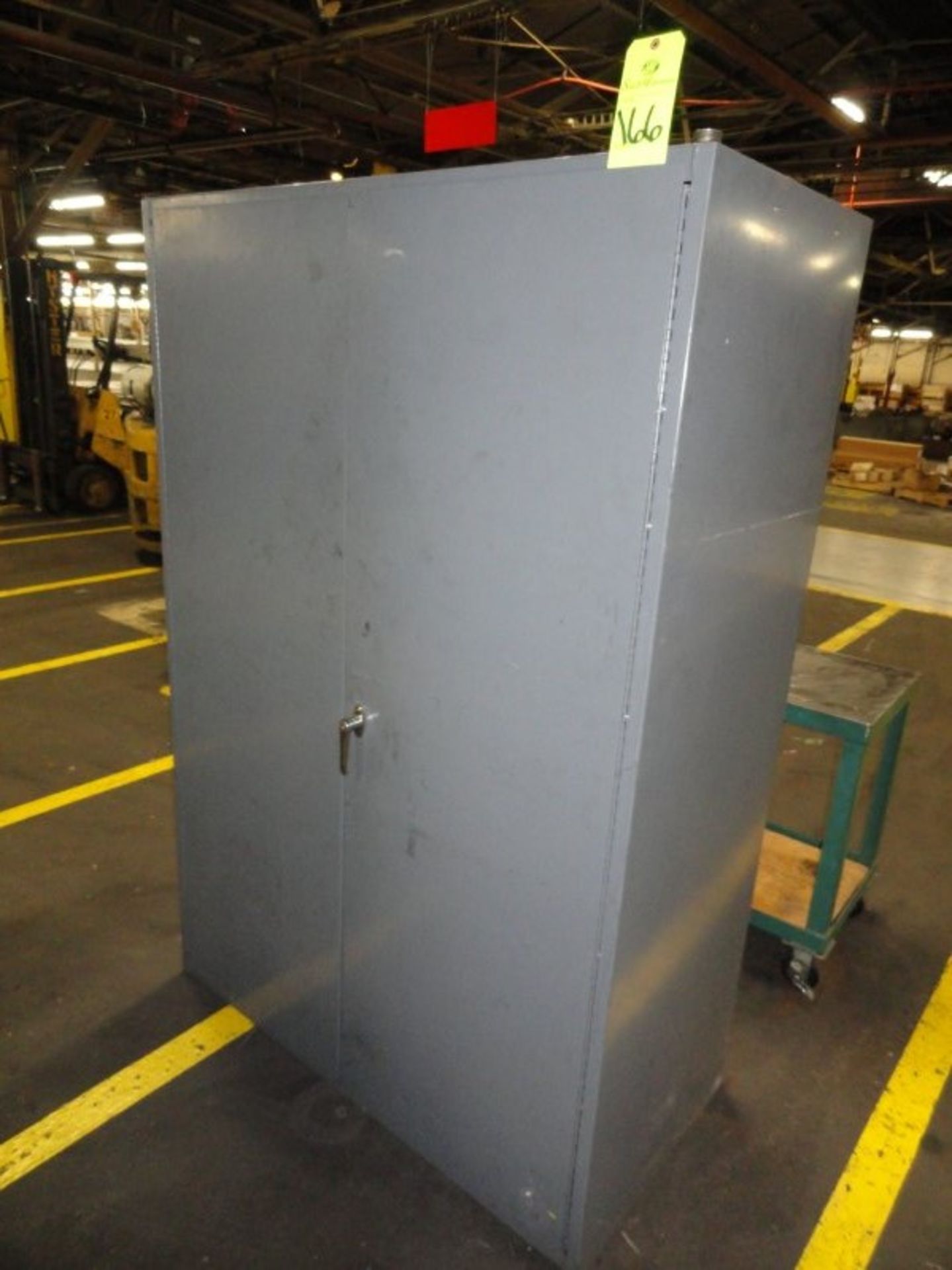 Metal two door storage cabinet