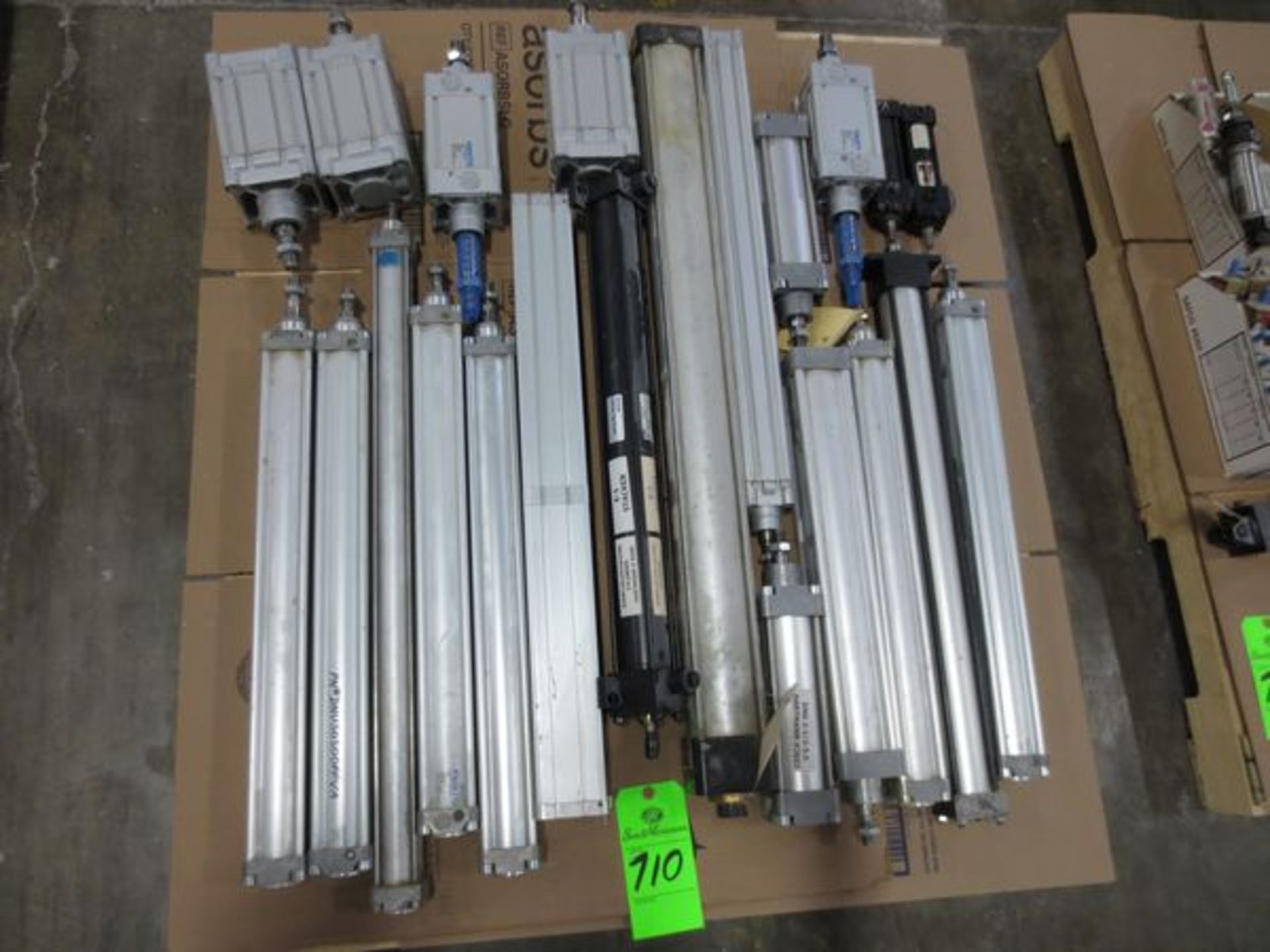 Pallet of Festo cylinders