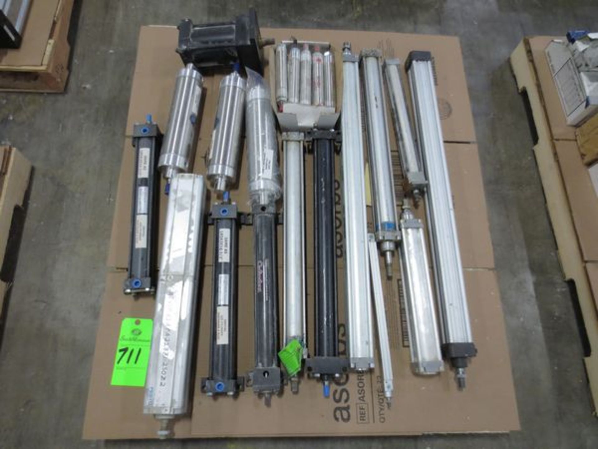 Pallet of Festo cylinders