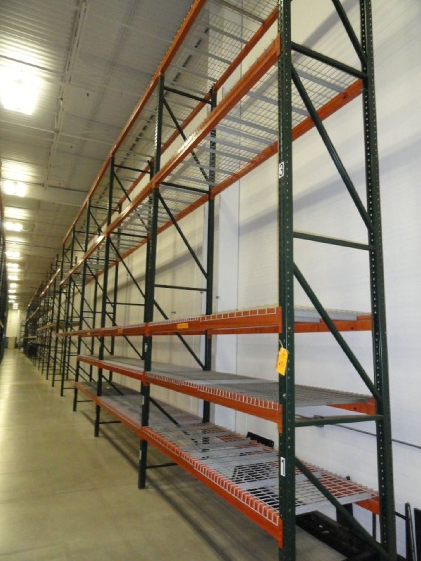 Approx., (21) Sections of pallet racking; (22) 18X36 upright; (129) 9FT load beams;. *All studs must