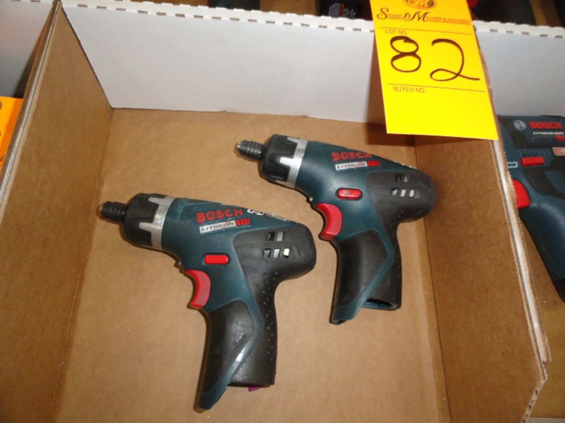 2)Bosch 12 volt screw guns