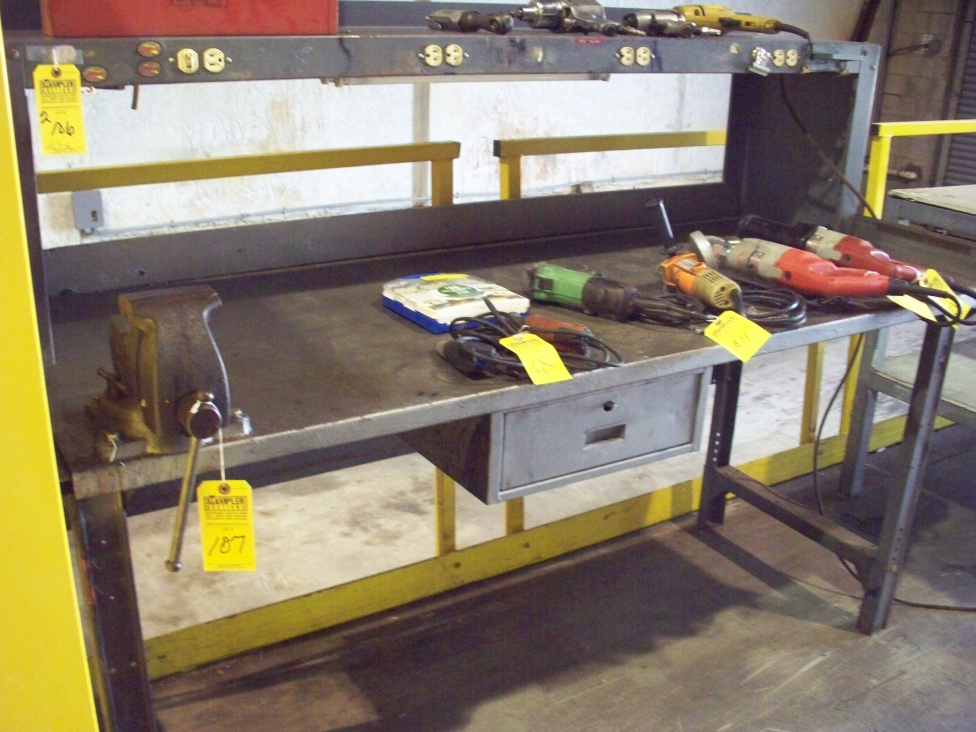 ELECTRIFIED STEEL WORK BENCHES - Image 2 of 2