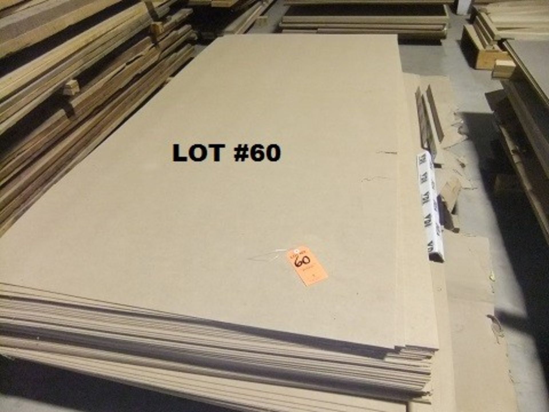 LOT: ASSORTED MDF SHEETS