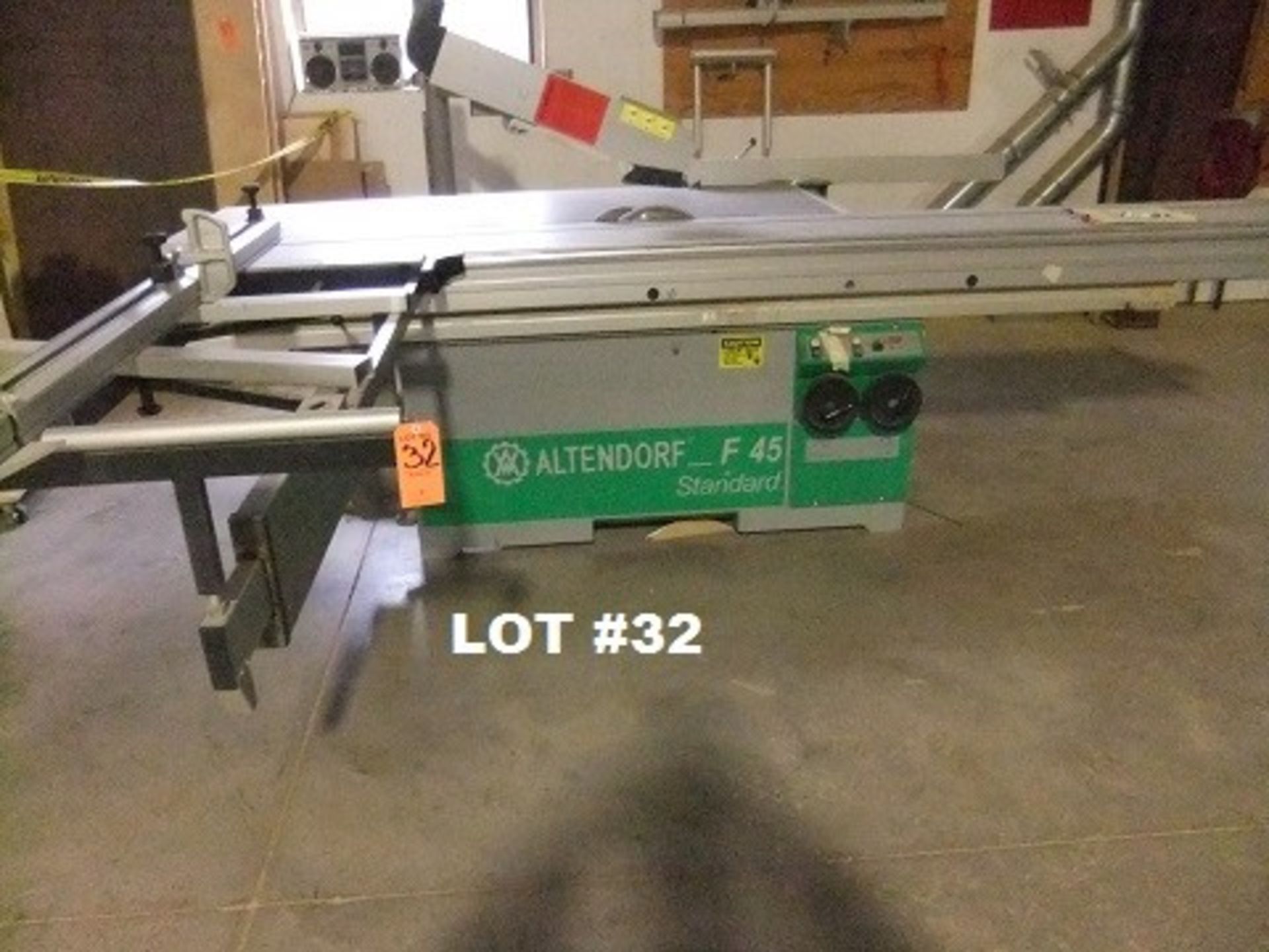 ALTENDORF F45 SLIDING TABLE TILTING ARBOR SAW S/N 98-05-512