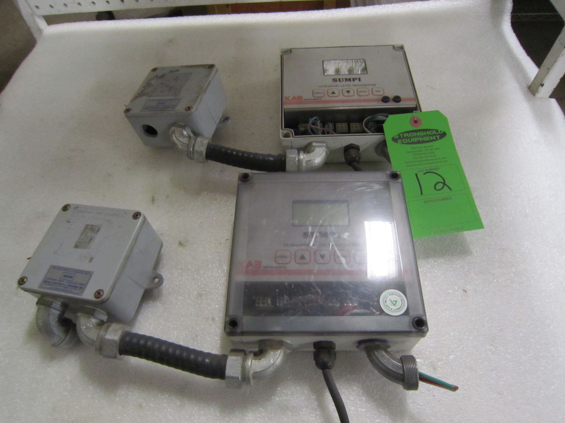Lot of 2 KAB Instruments Sumpi Ultrasonic Level Transmitter