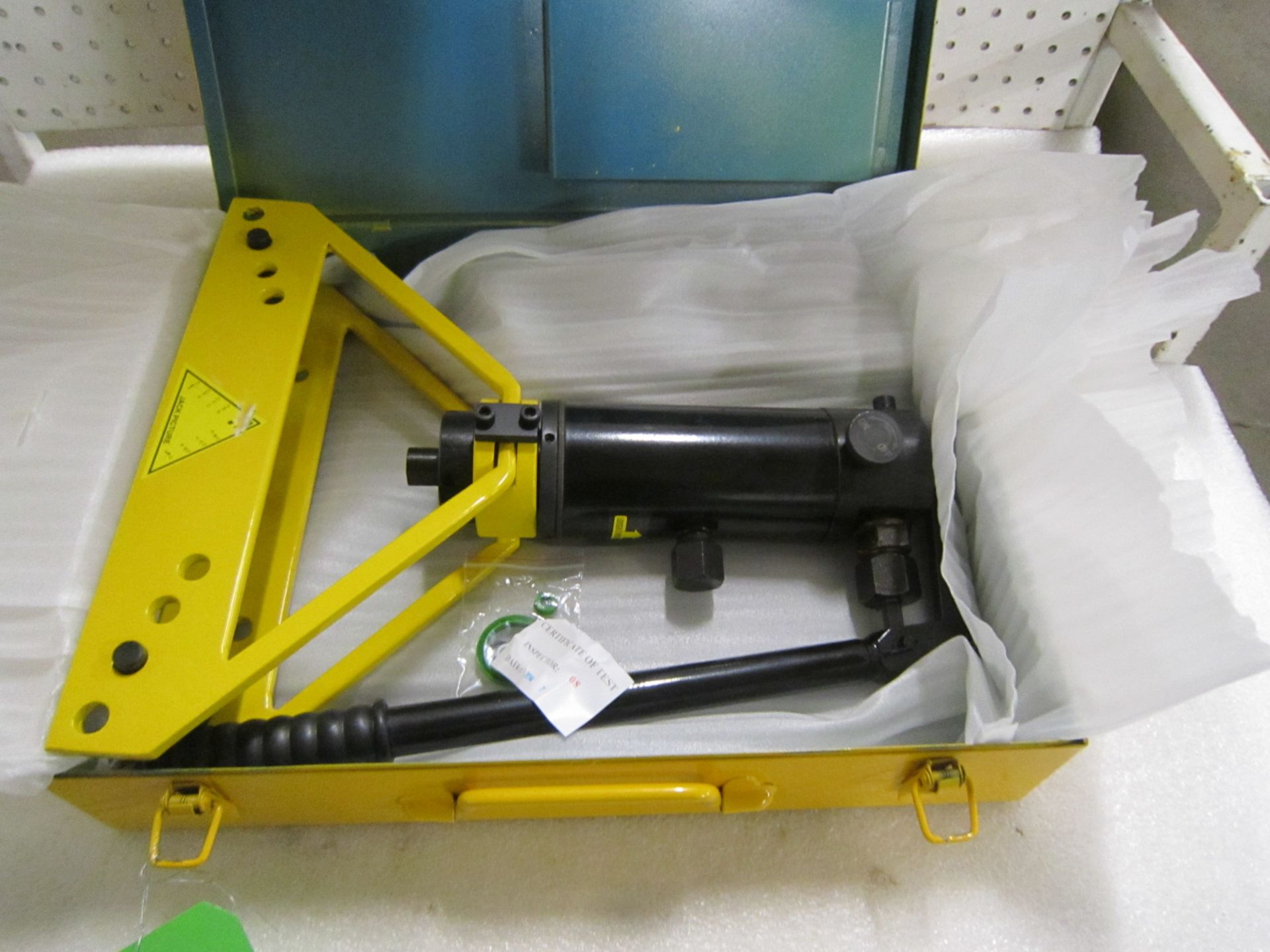 Power Team Hydraulics style tube Bender unit up to 1" capacity including dies in case - MINT, UNUSED