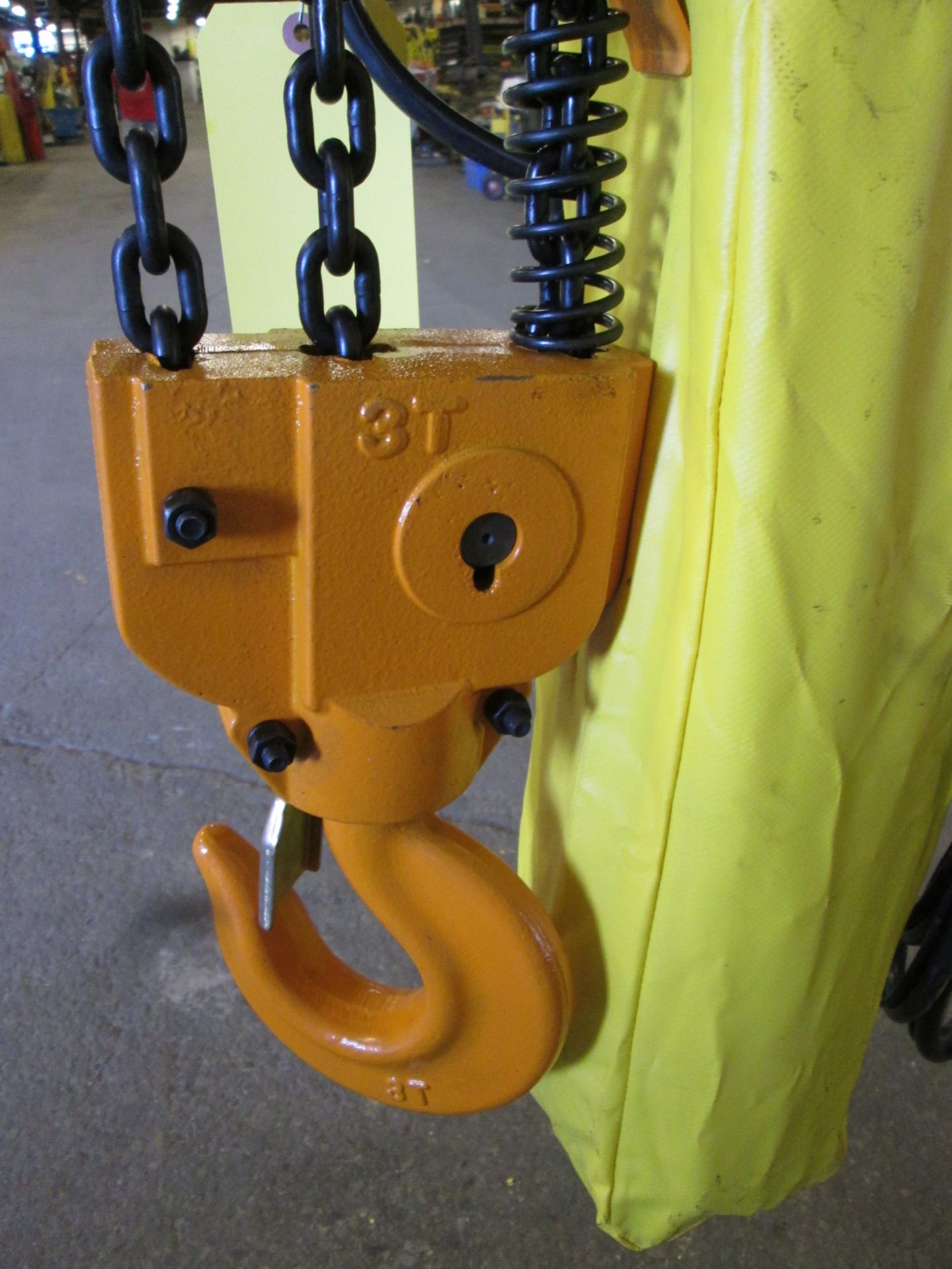 RW 3 Ton Electric chain hoist with power trolley and 8 button pendant controller - 220V - 20 foot - Image 2 of 3