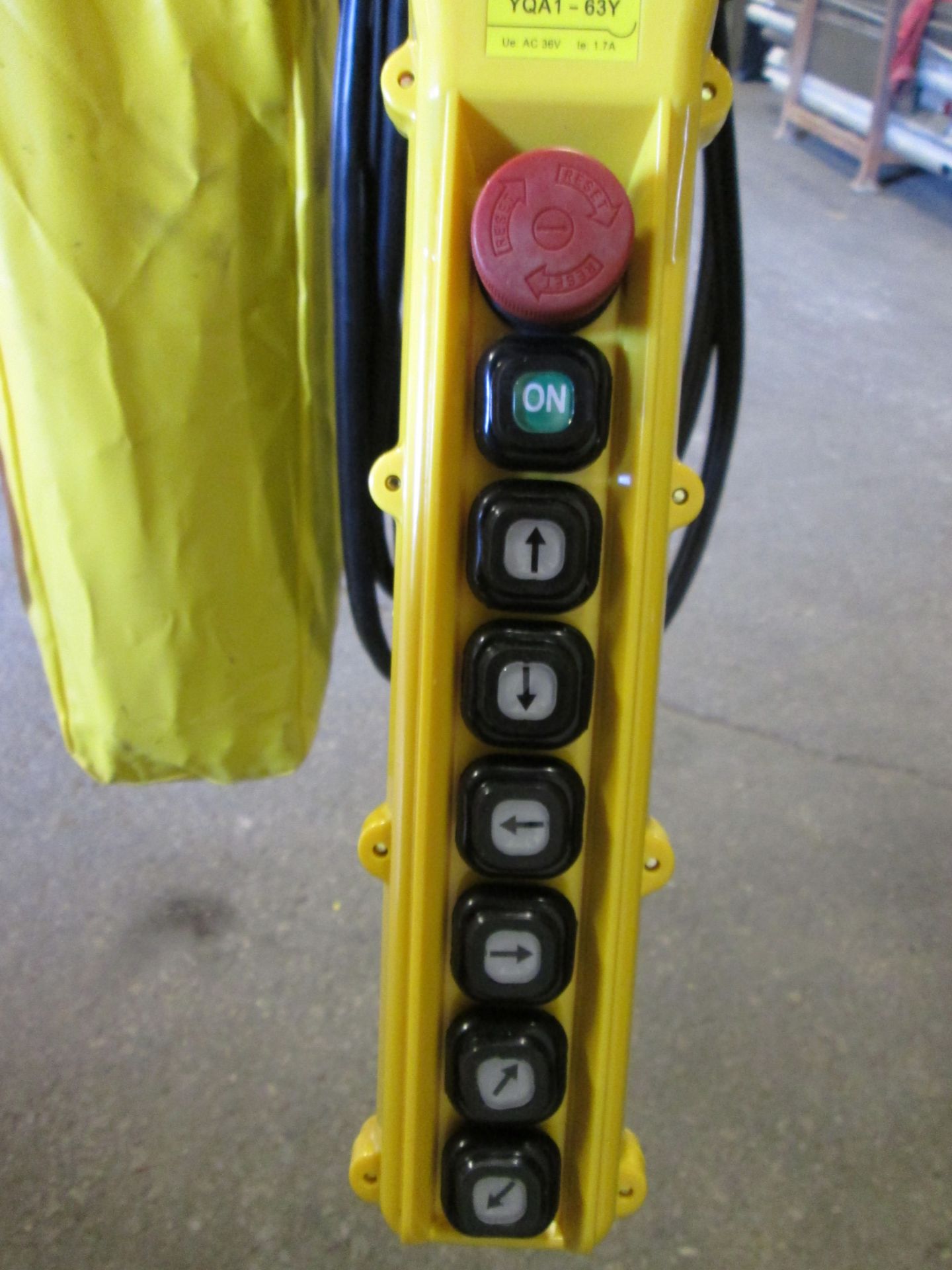 RW 3 Ton Electric chain hoist with power trolley and 8 button pendant controller - 220V - 20 foot - Image 3 of 3