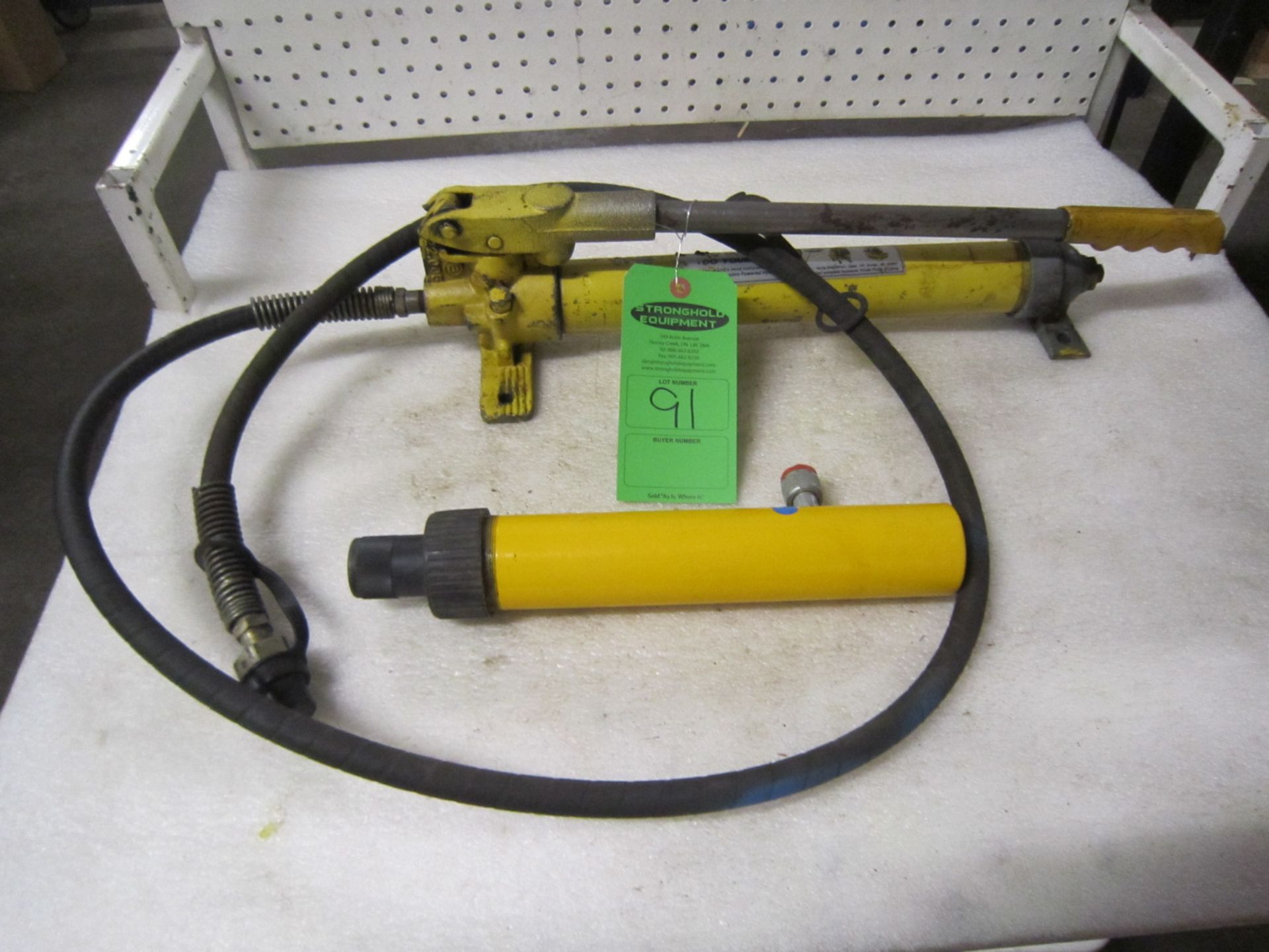 Enerpac Hydraulic Hand Pump - model PH-39 with 10 ton jack