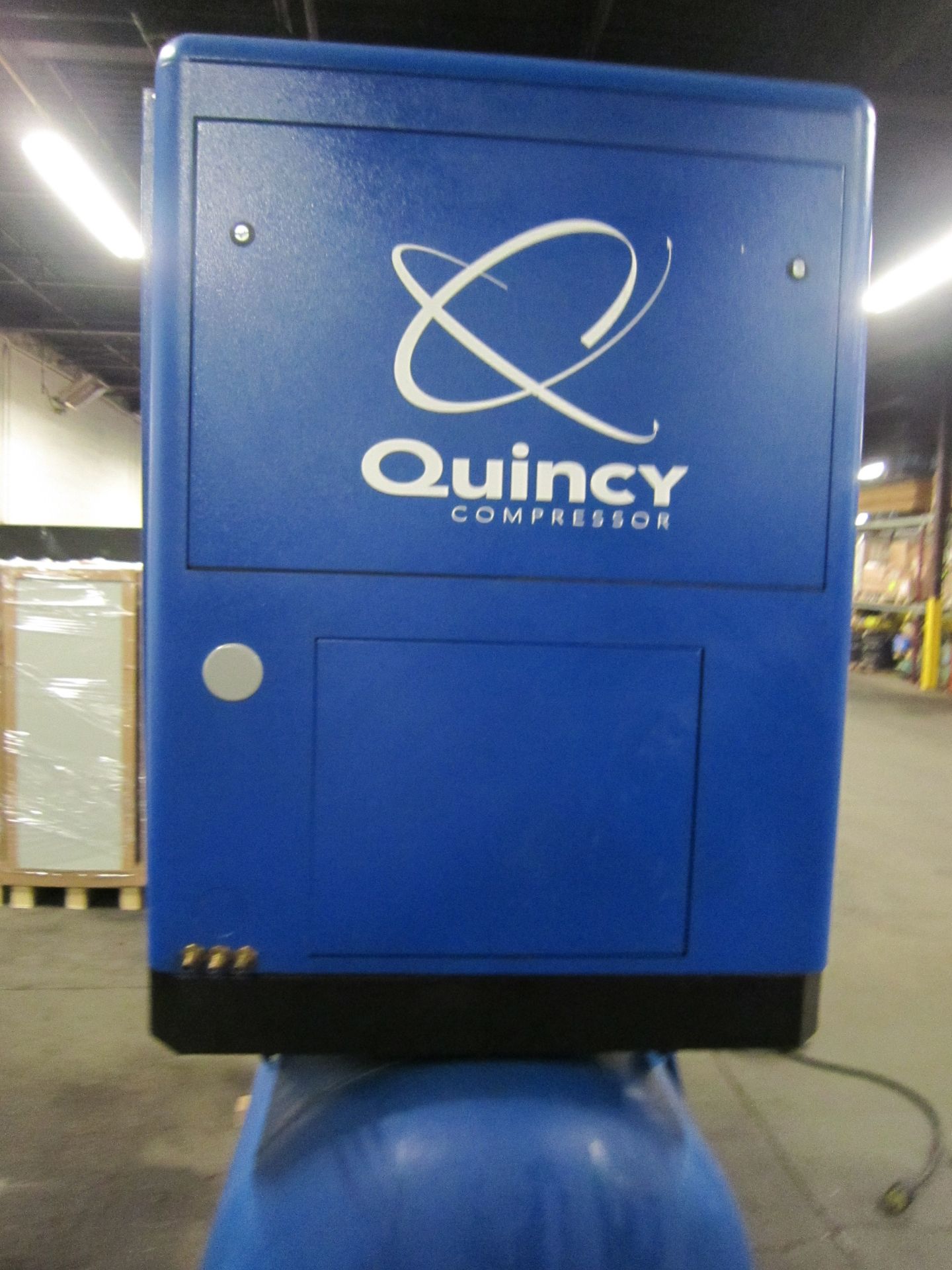 2006 Quincy 30HP Rotary Screw Air Compressor - 3 phase with horizontal pressurized tank - Image 3 of 3