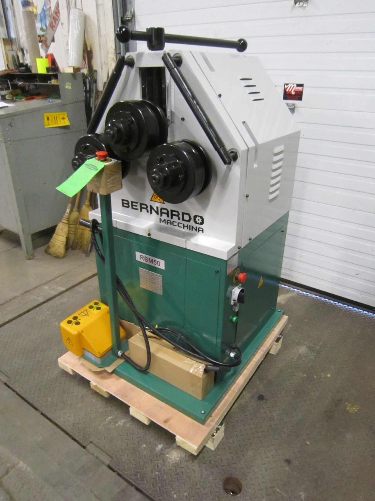 Bernardo Pyramid Angle Rolls - Tube Bender - 220V 3 phase with foot pedal control - MINT / UNUSED