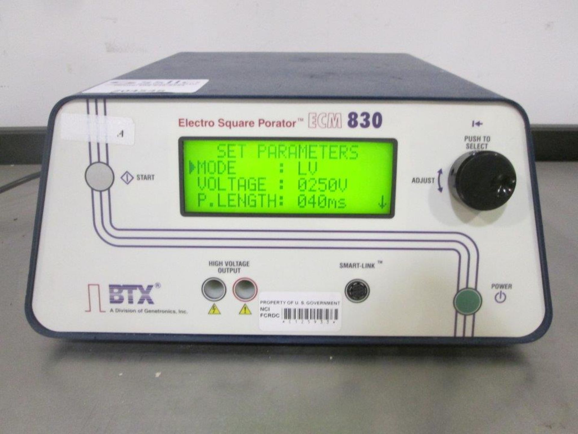 BTX ECM 830 Electro Square Porator - Image 2 of 3