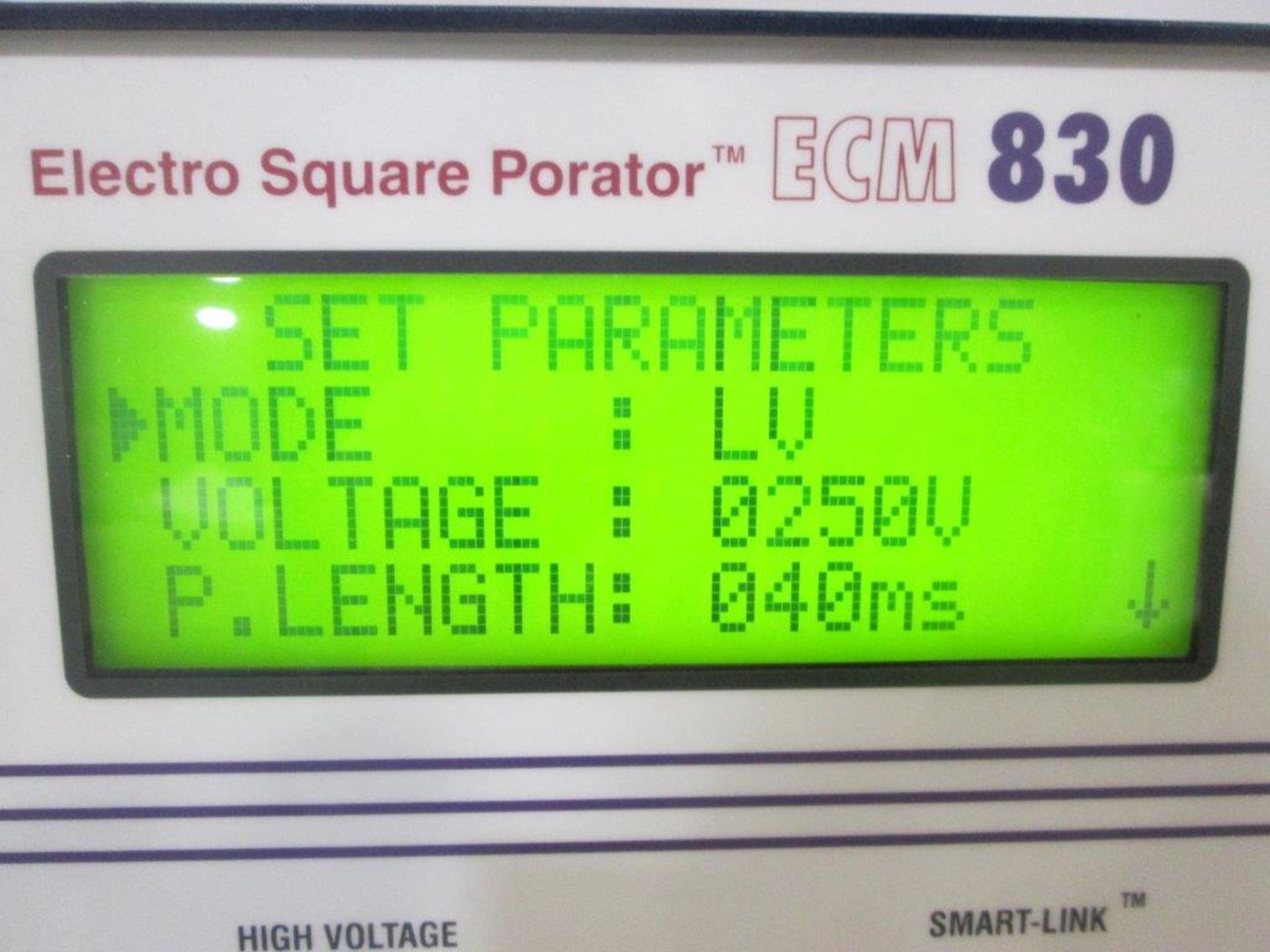 BTX ECM 830 Electro Square Porator - Image 3 of 3