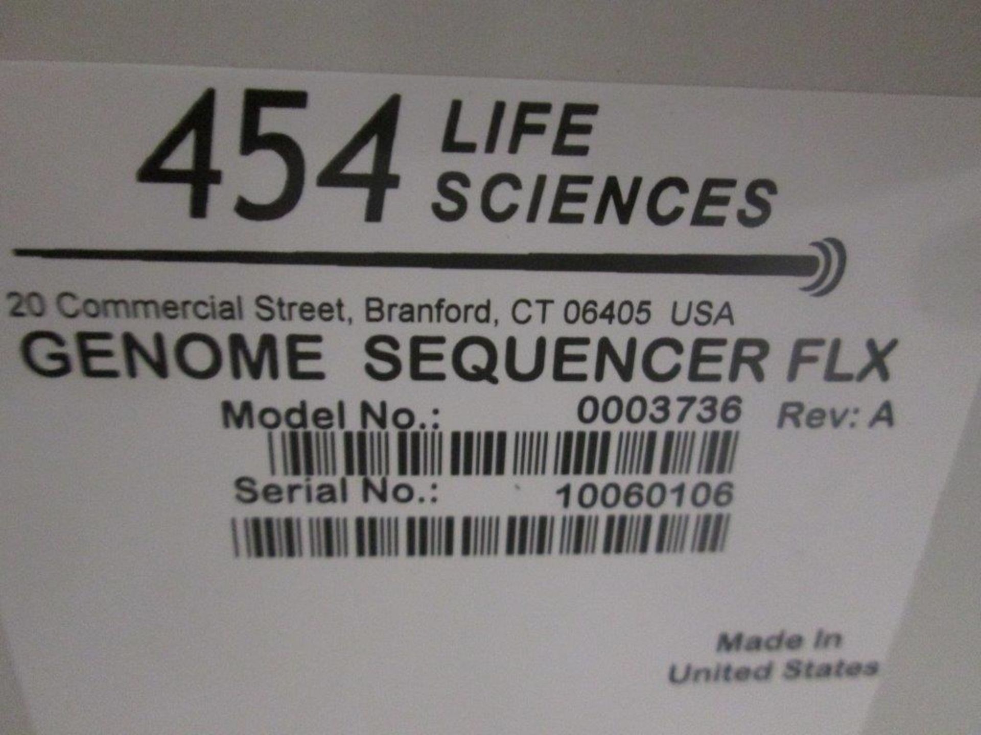 Roche 454 FLX Genome Sequencer - Image 12 of 13